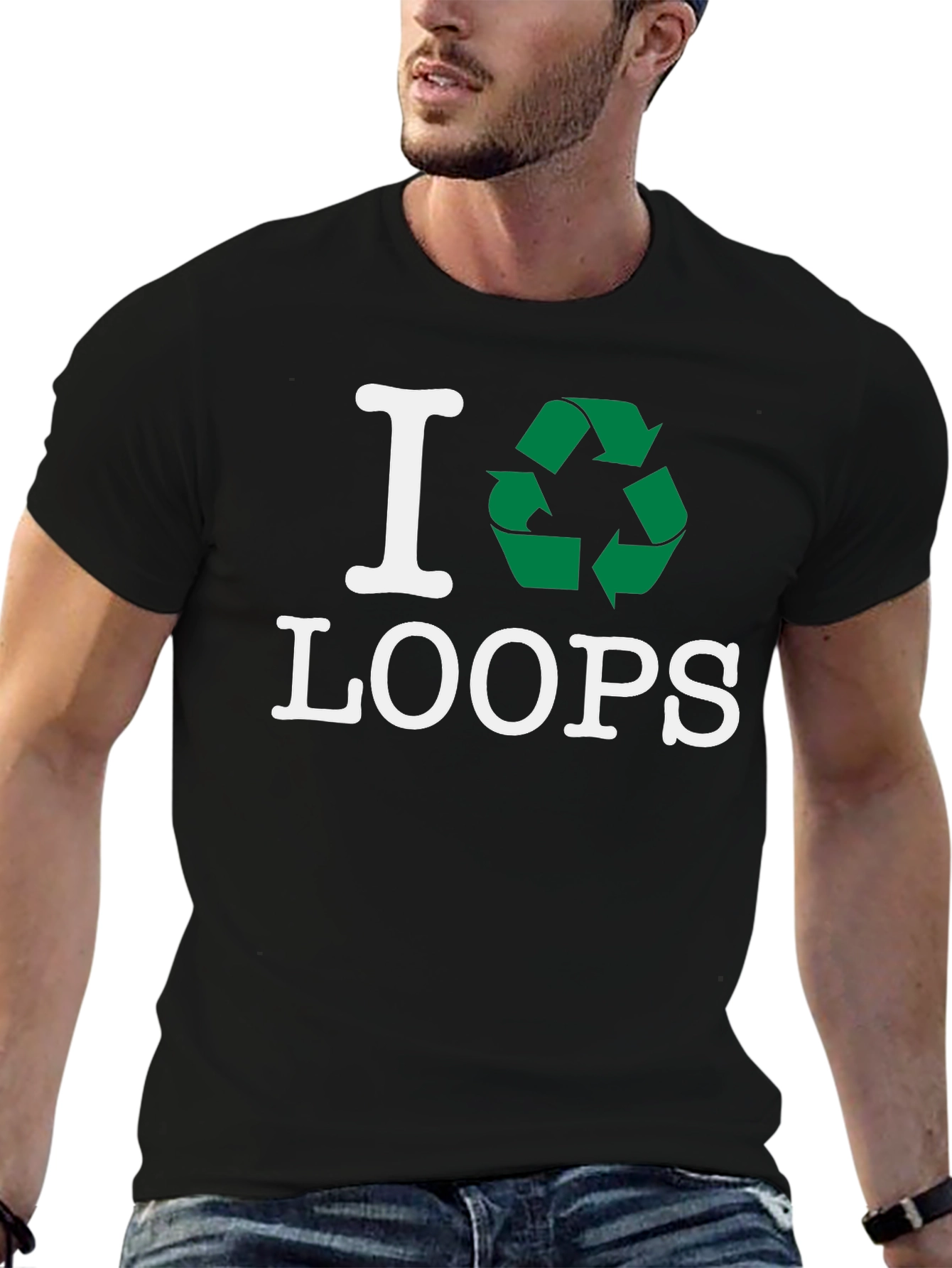 I Recycle Loops T-Shirt - Eco Friendly Fashion
