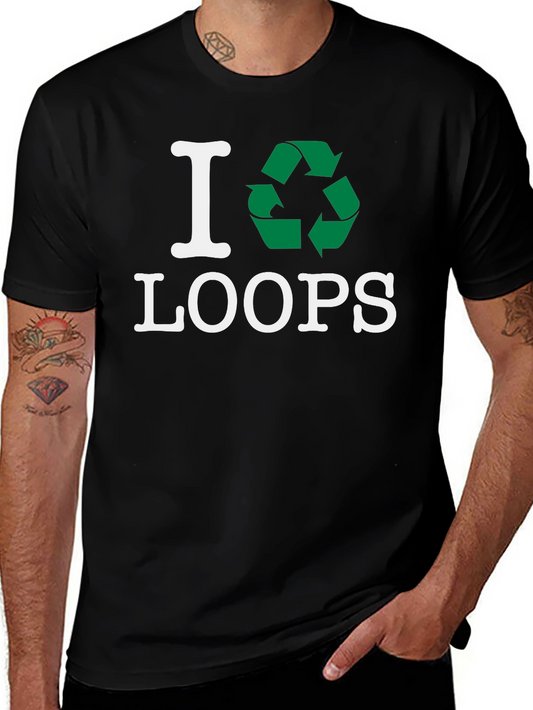 I Recycle Loops T-Shirt - Eco Friendly Fashion