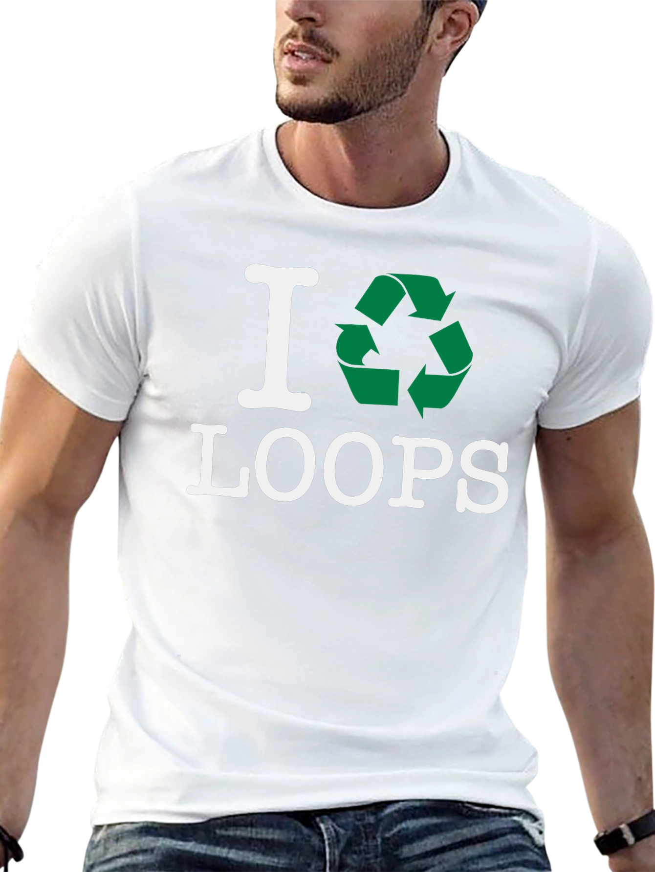 I Recycle Loops T-Shirt - Eco Friendly Fashion