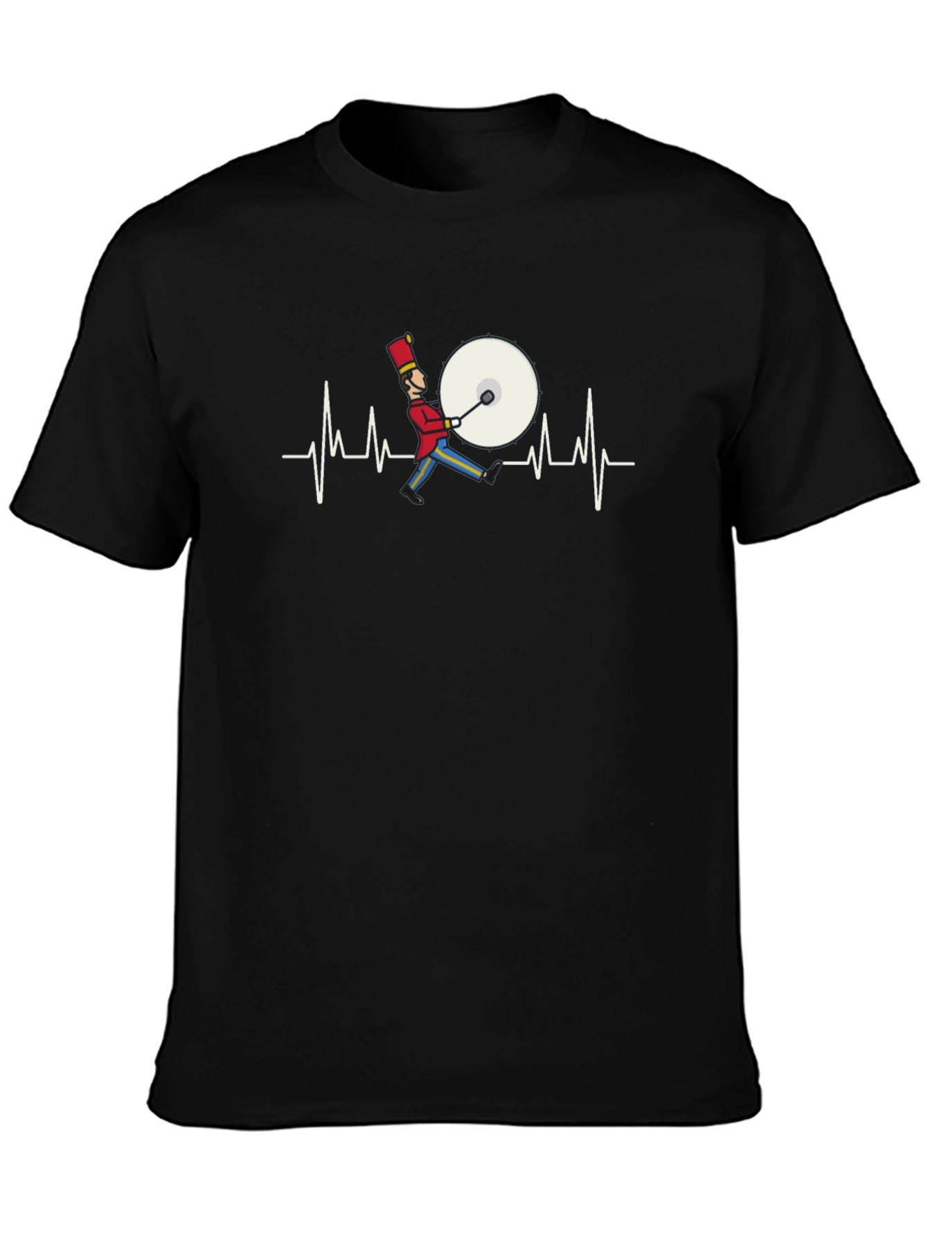 Drummer Heartbeat Graphic Tee