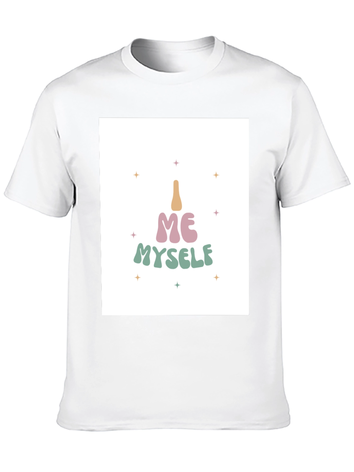 I Me Myself T-Shirt - Black Cotton Tee