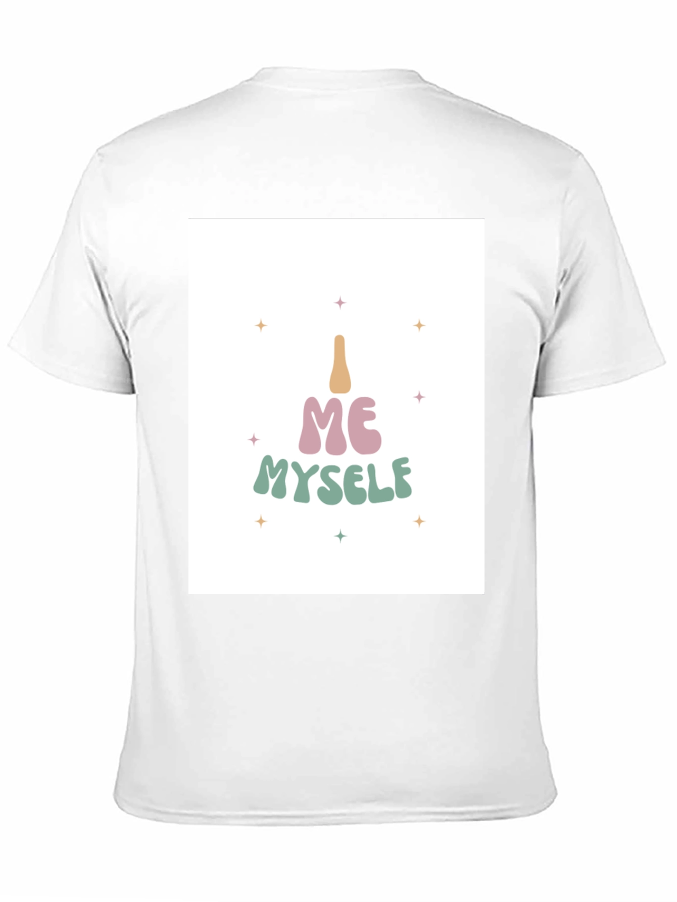I Me Myself T-Shirt - Black Cotton Tee