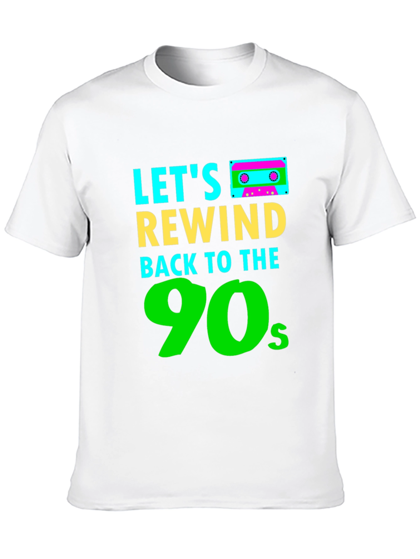 Lets Rewind Back to the 90s Black T-Shirt