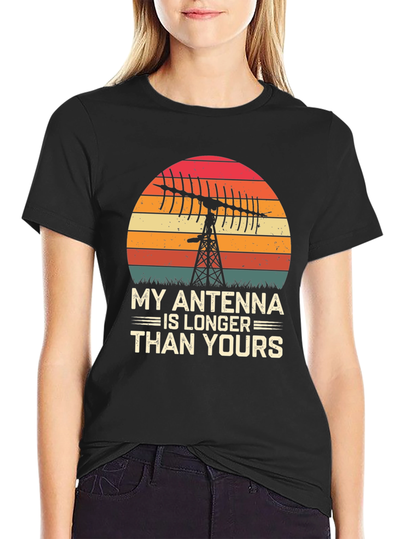 My Antenna Is Longer Funny Ham Radio T-Shirt