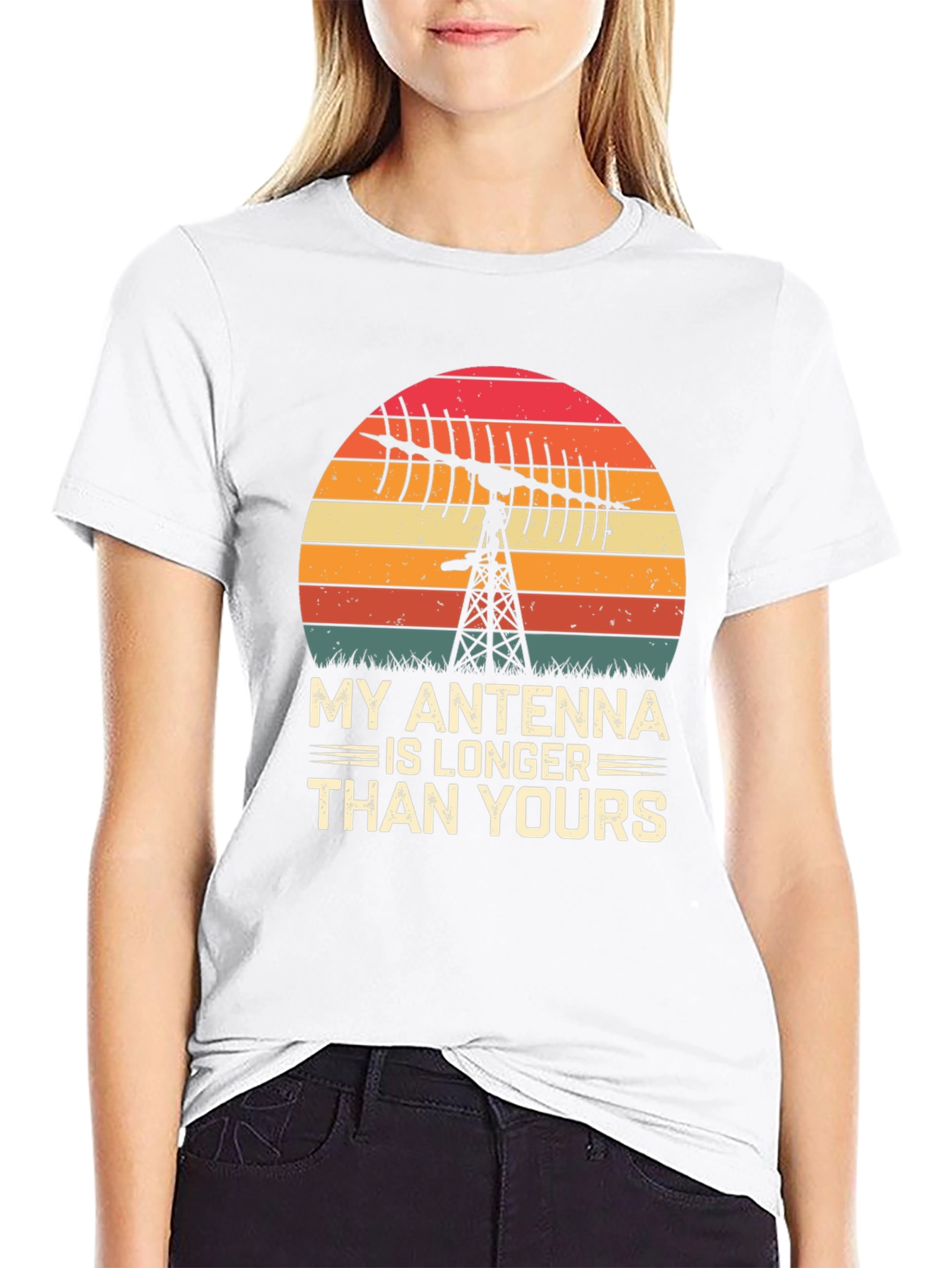My Antenna Is Longer Funny Ham Radio T-Shirt