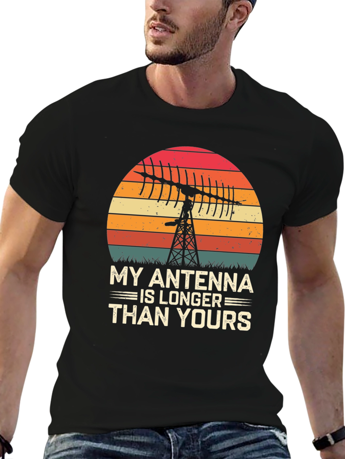 My Antenna Is Longer Funny Ham Radio T-Shirt