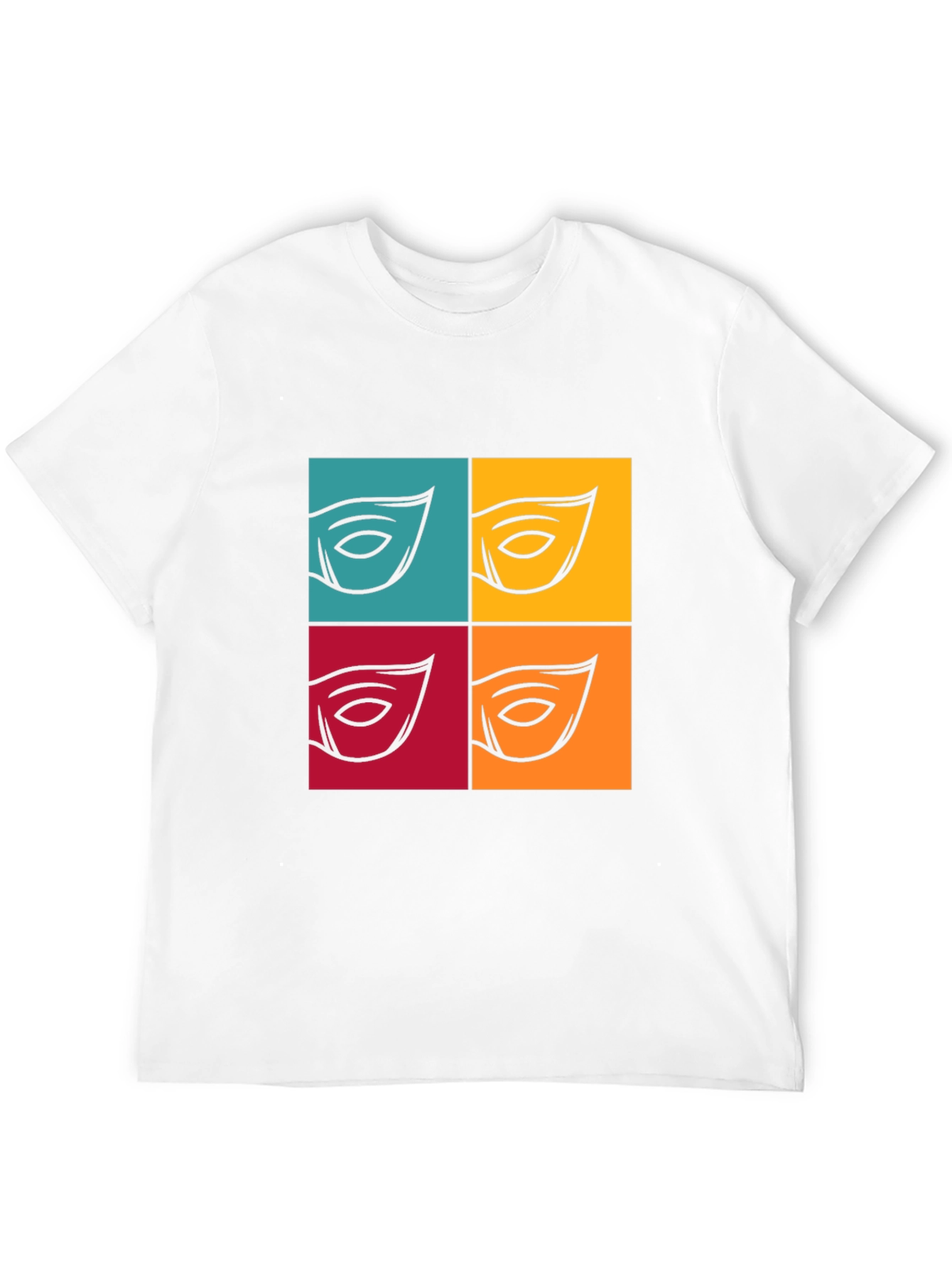 Abstract Eye Graphic T-Shirt - Bold Pop Art Style