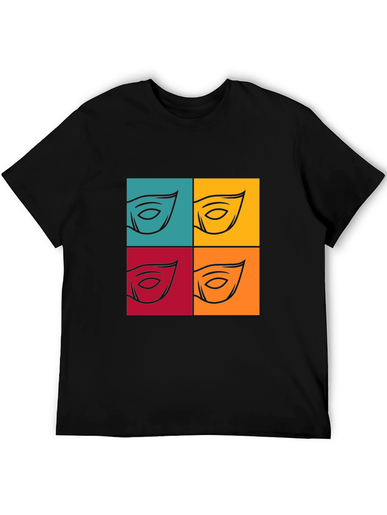 Abstract Eye Graphic T-Shirt - Bold Pop Art Style