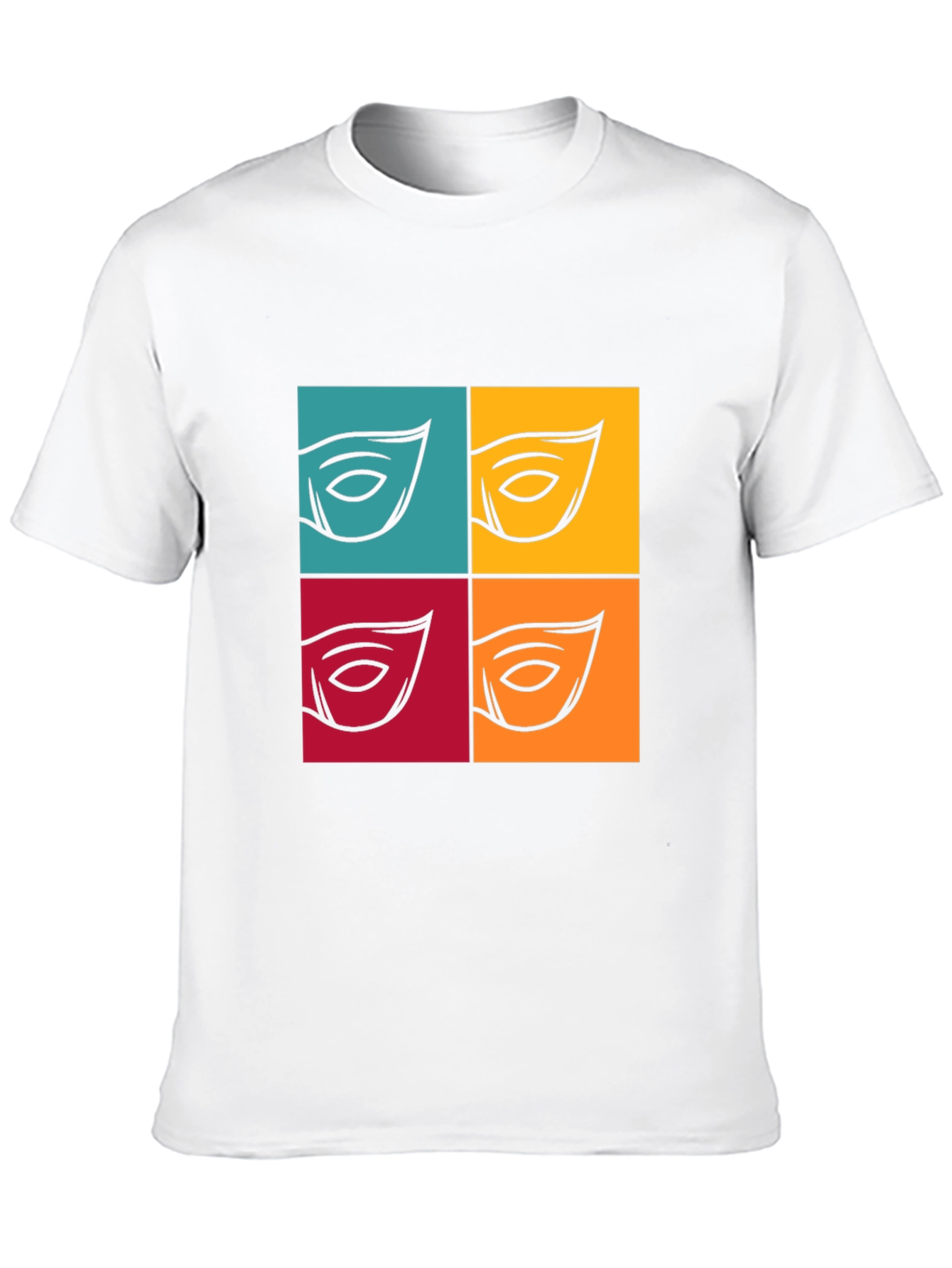 Abstract Eye Graphic T-Shirt - Bold Pop Art Style