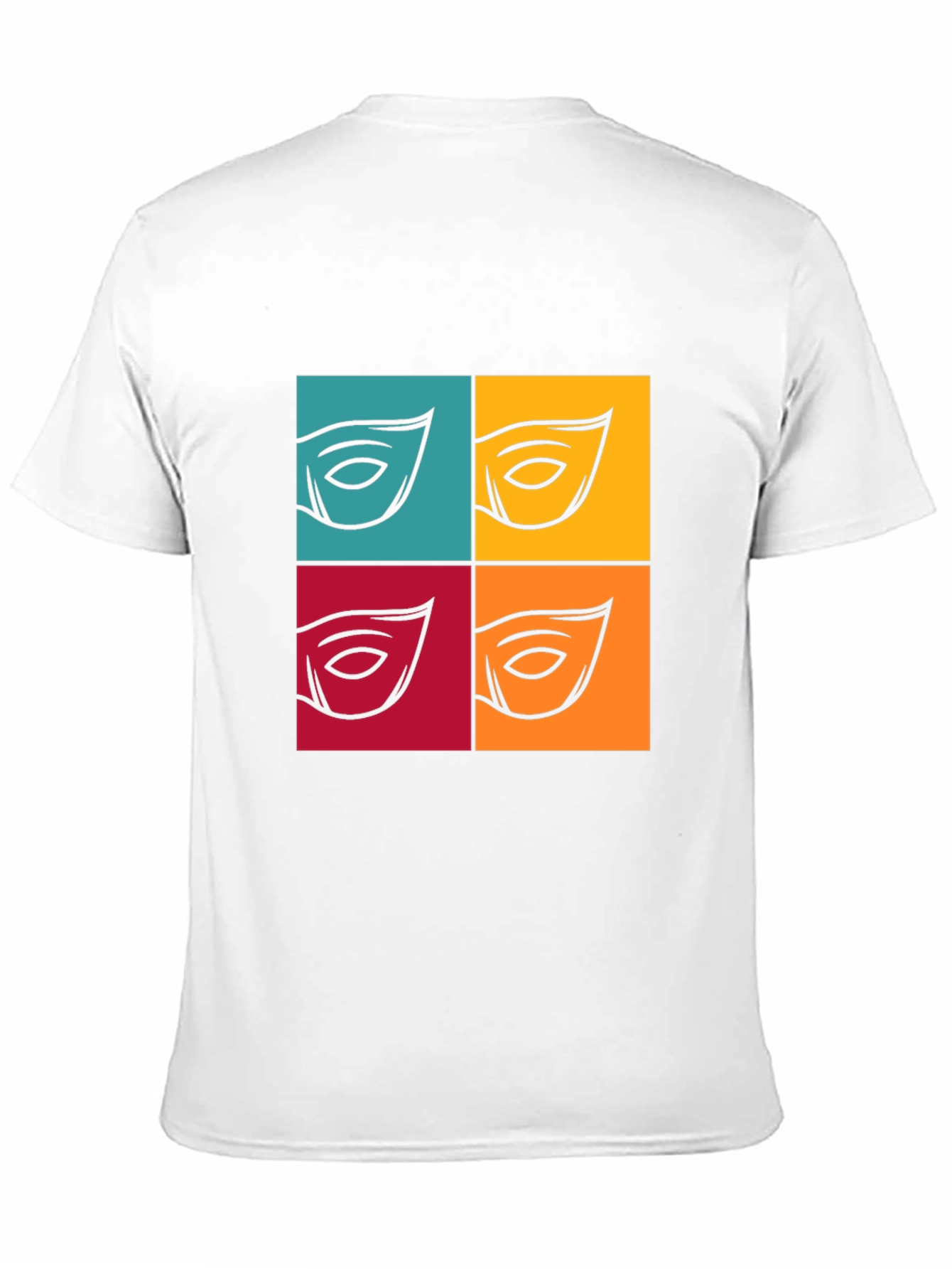 Abstract Eye Graphic T-Shirt - Bold Pop Art Style