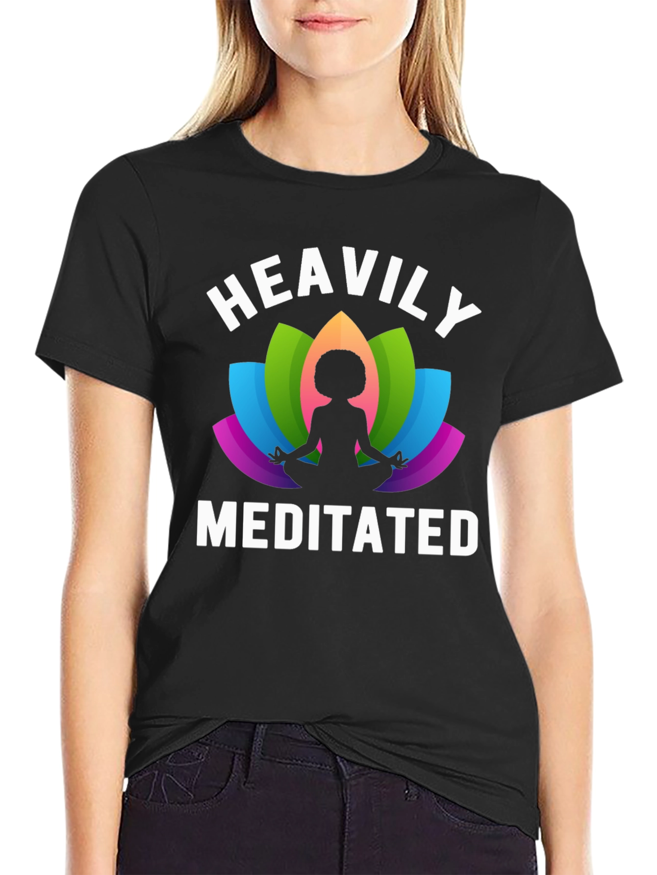 Heavily Meditated T-Shirt - Yoga Zen Mindfulness Tee