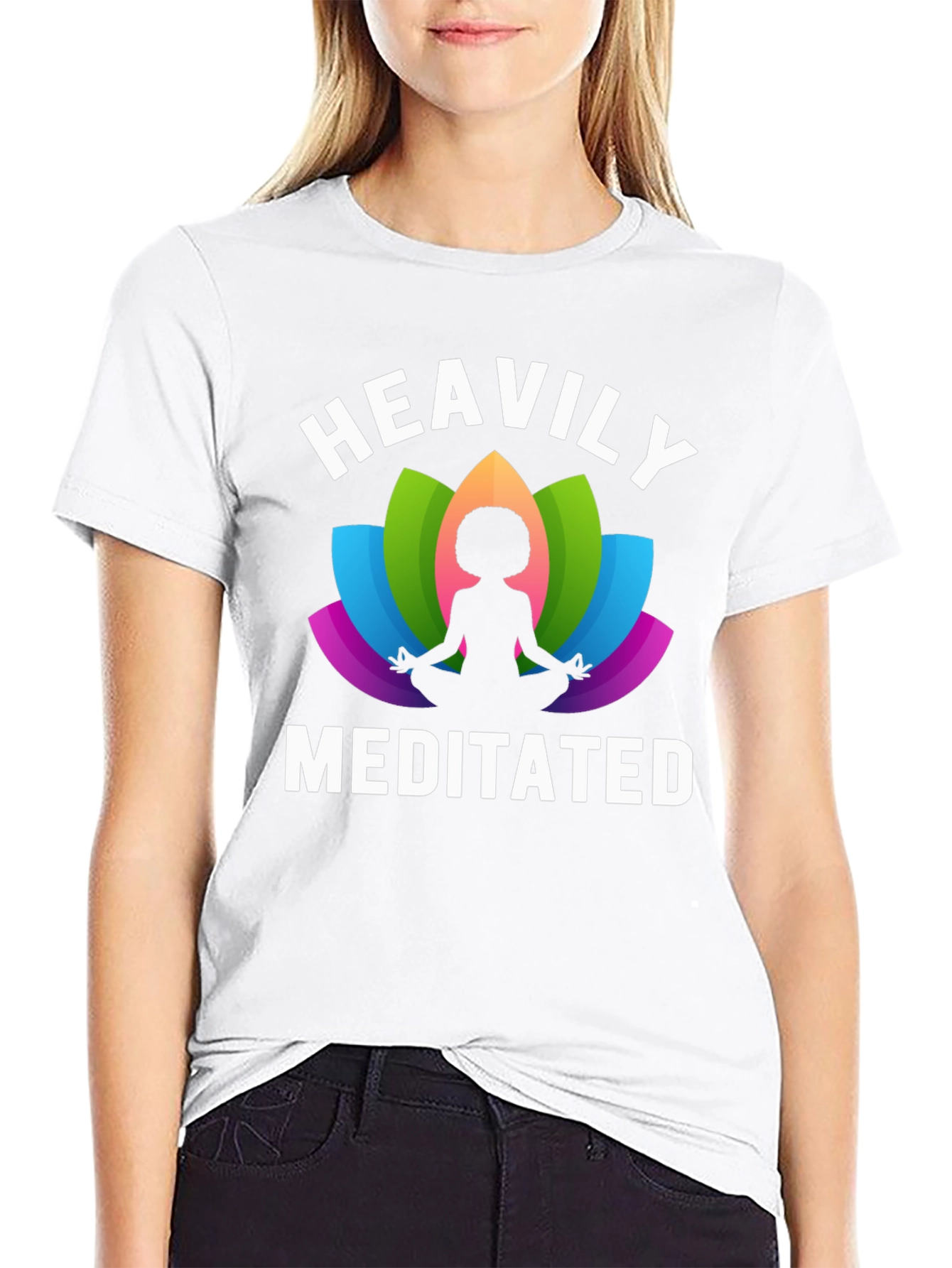 Heavily Meditated T-Shirt - Yoga Zen Mindfulness Tee