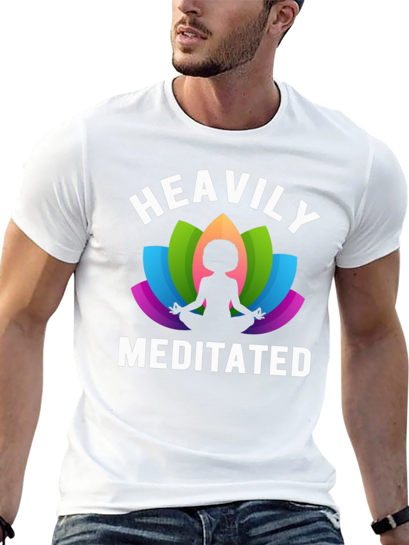Heavily Meditated T-Shirt - Yoga Zen Mindfulness Tee