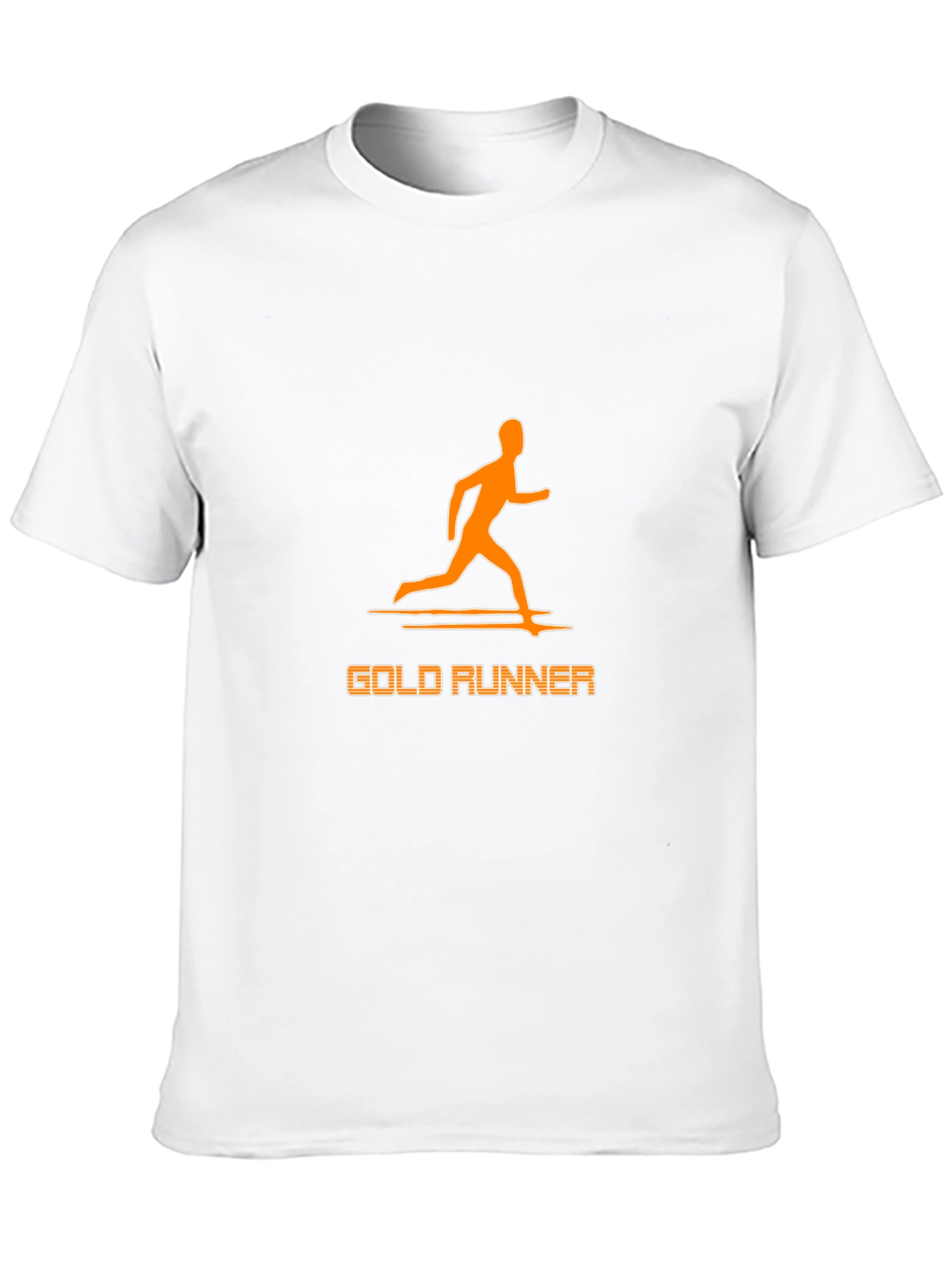 Gold Runner Graphic Tee - Stylish Black T-Shirt