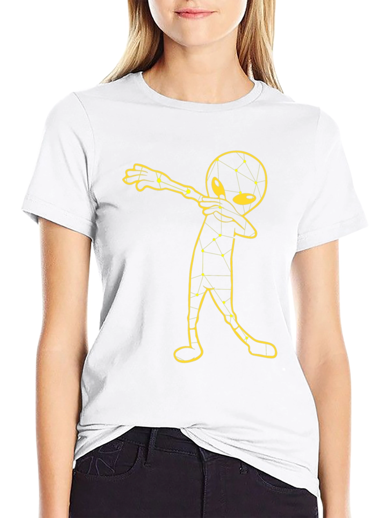Dabbing Alien Graphic T-Shirt
