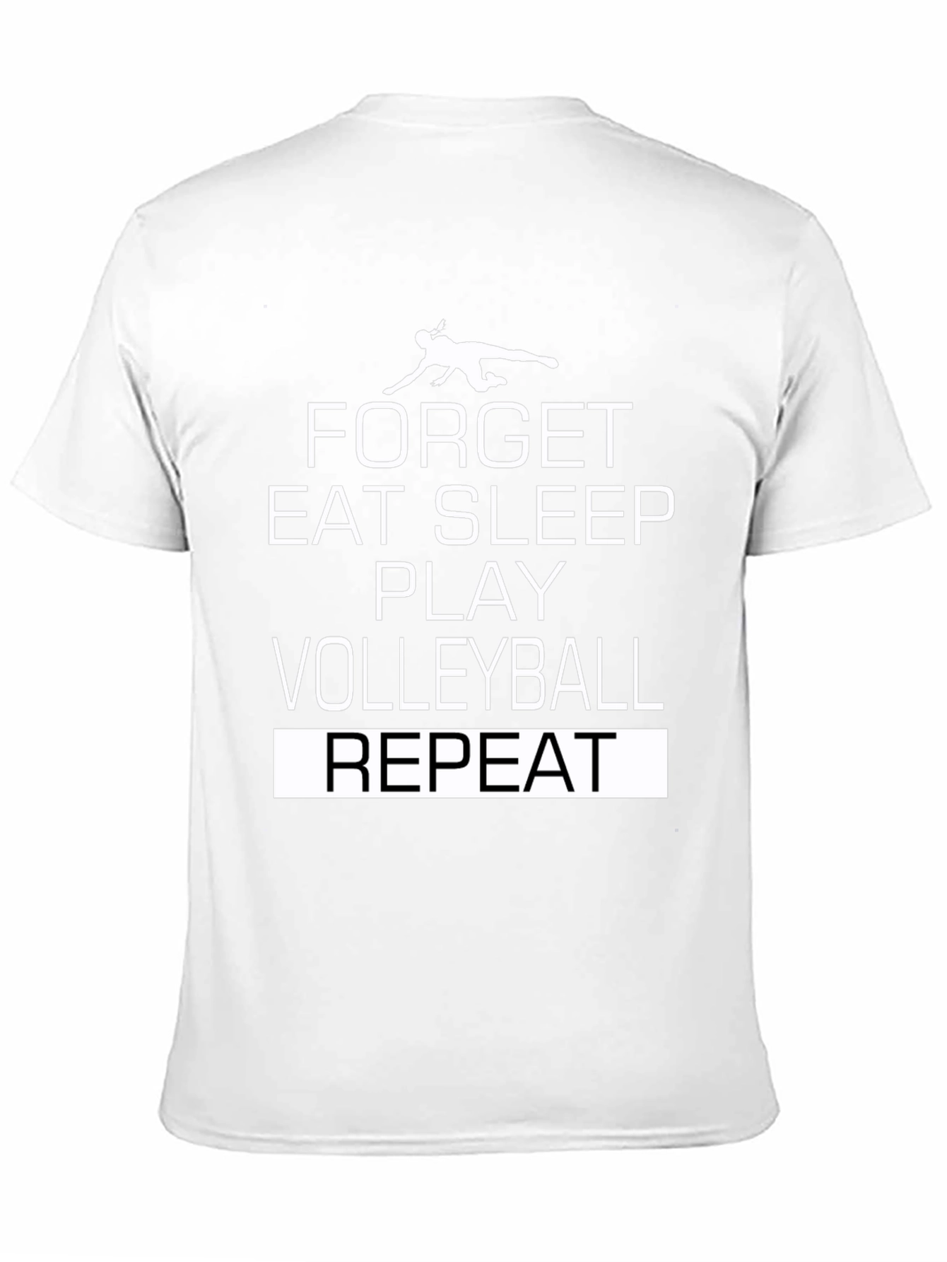 Volleyball Player Graphic T-Shirt - Eat Sleep Play Repeat