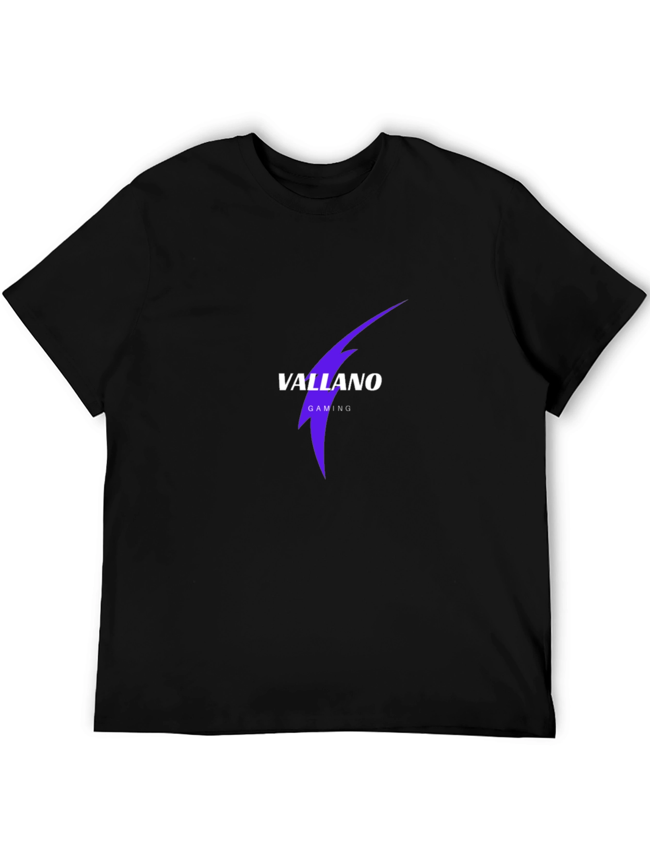 Vallano Gaming T-Shirt - Black Cotton Blend