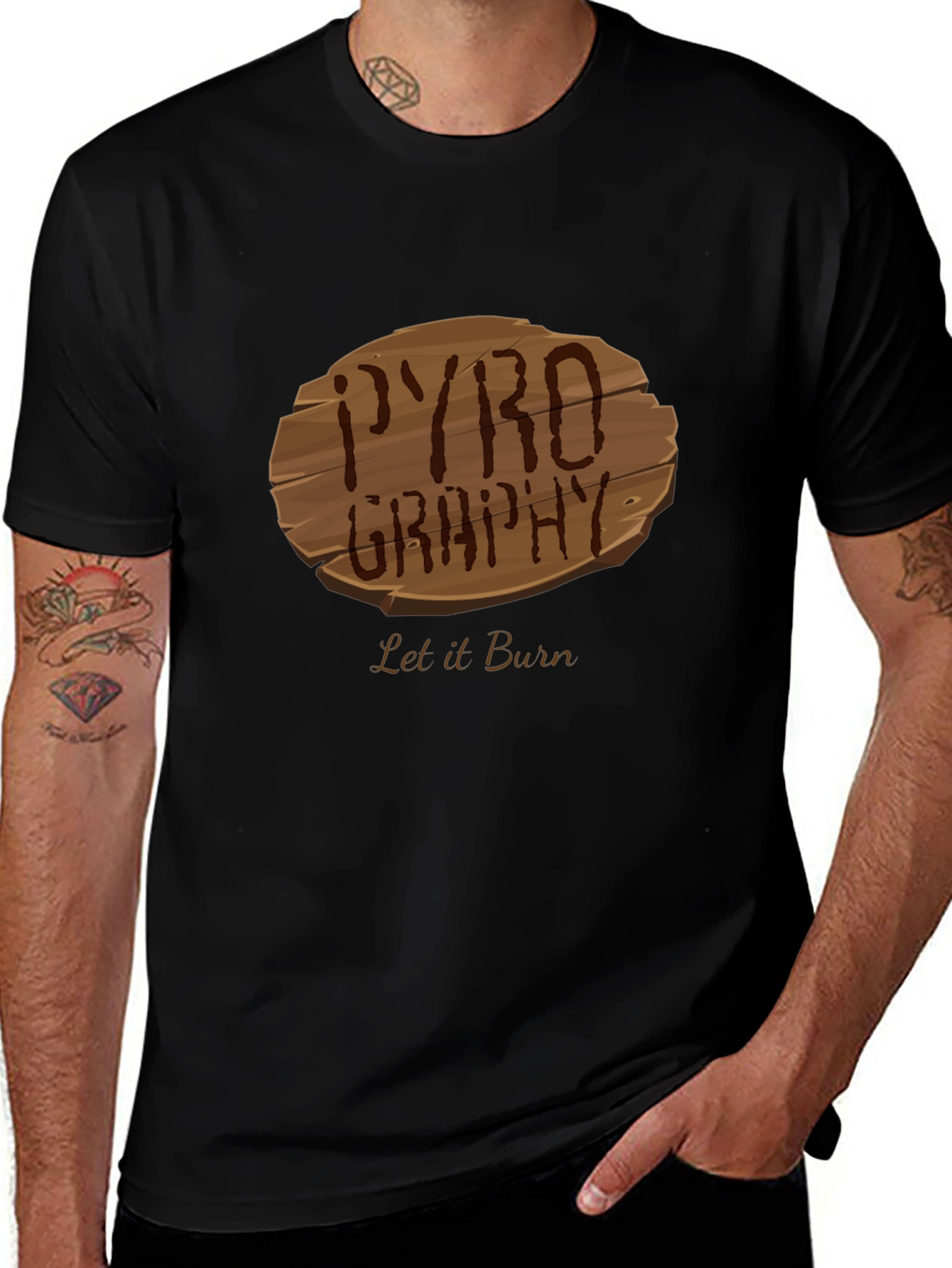 Pyrography Let it Burn Tee