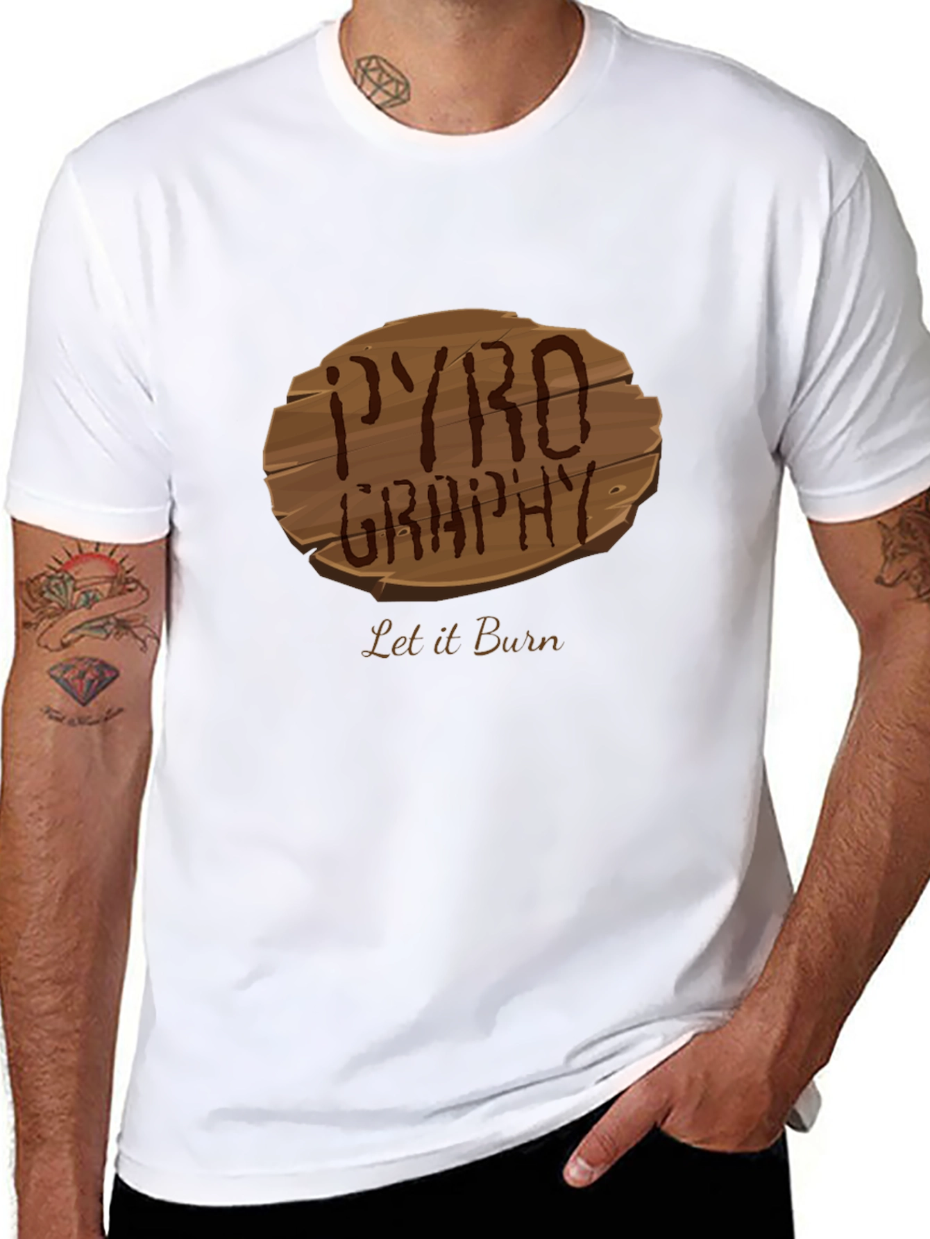 Pyrography Let it Burn Tee