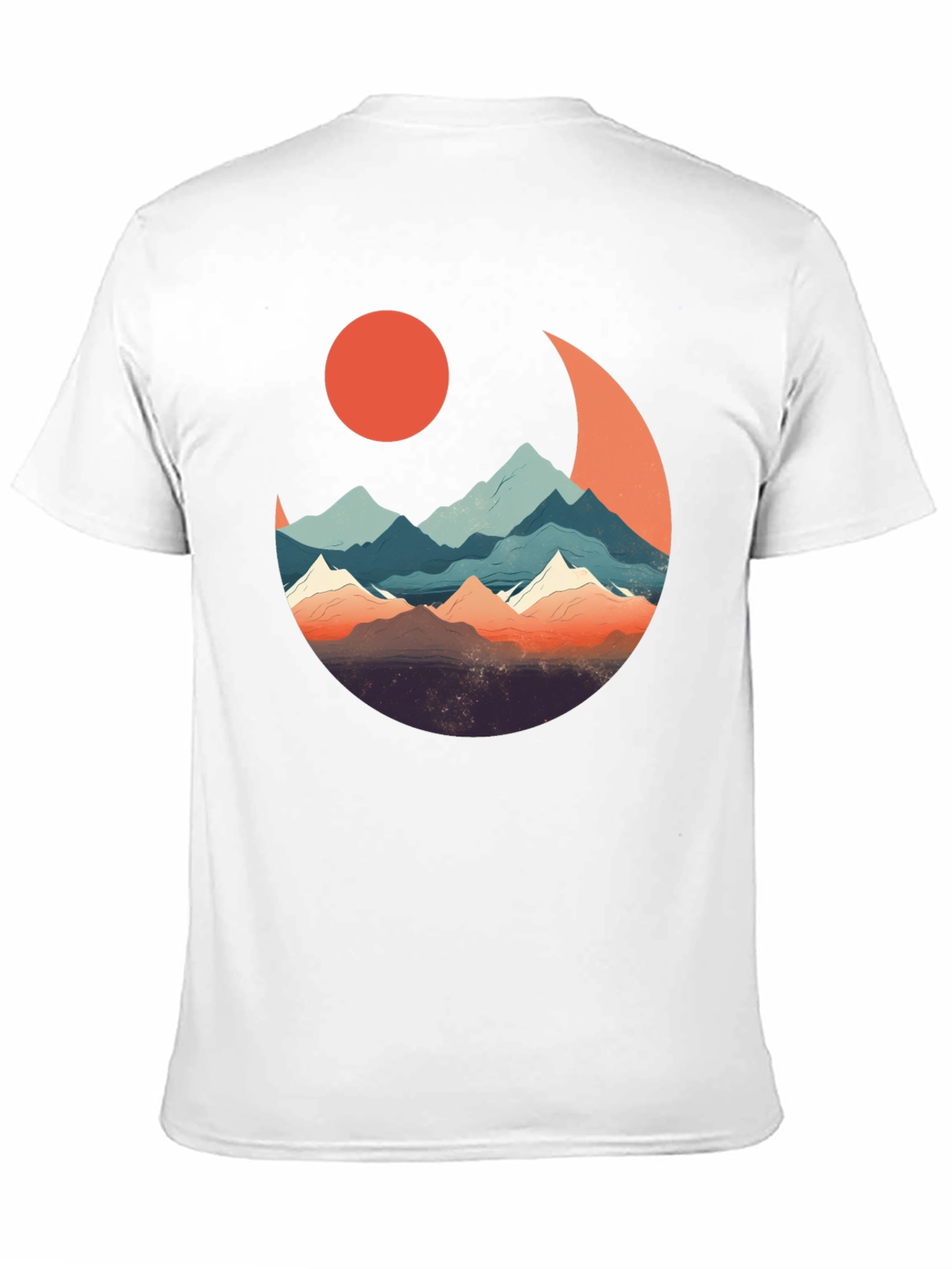 Mountain Moon Graphic Tee - Nature Inspired Design