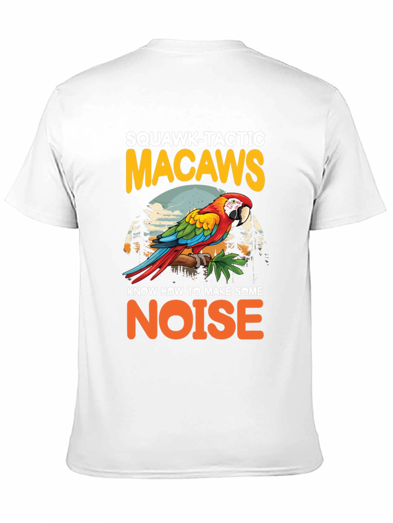 Squawk-Tactic Macaws Graphic Tee