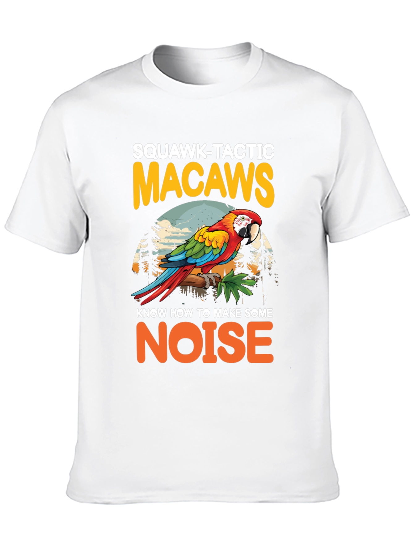 Squawk-Tactic Macaws Graphic Tee