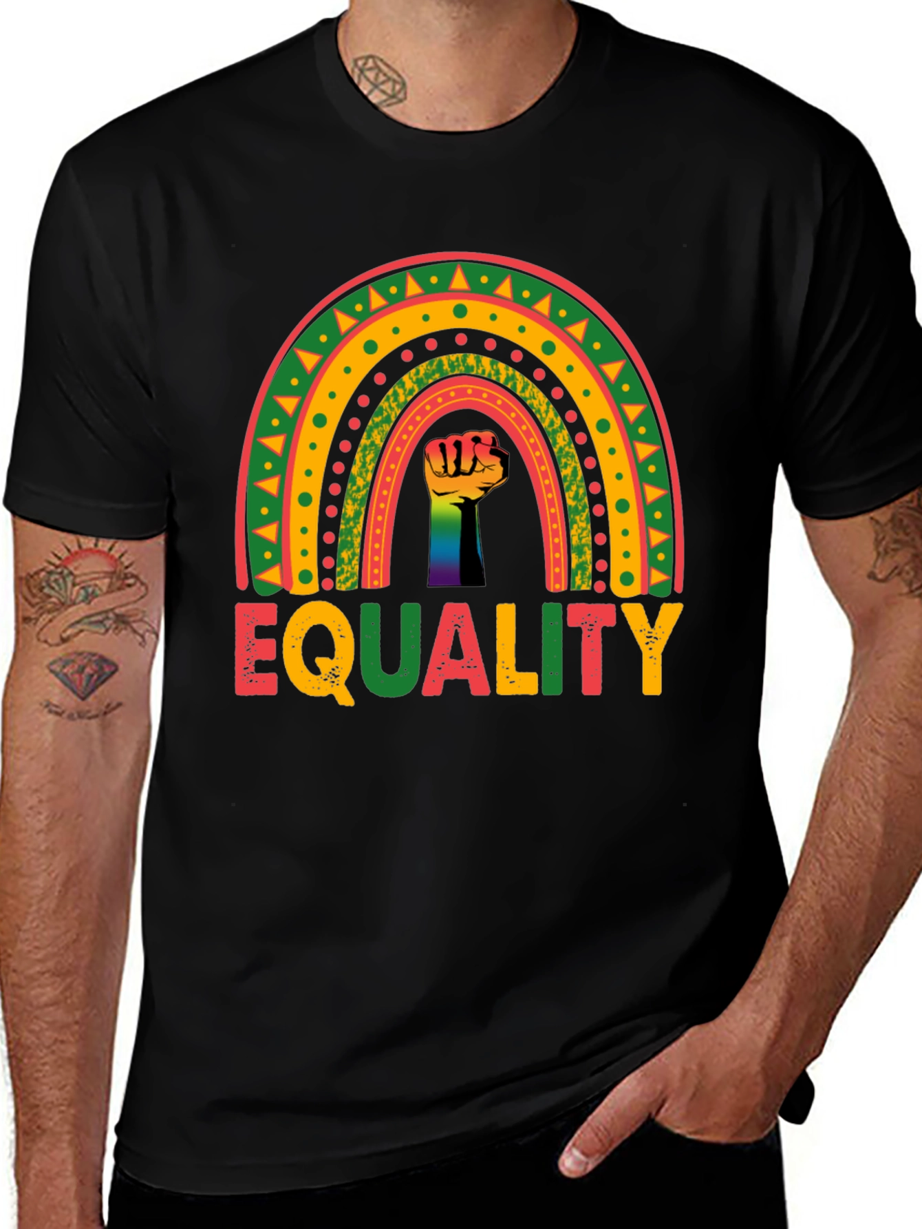 Equality Rainbow Fist T-Shirt