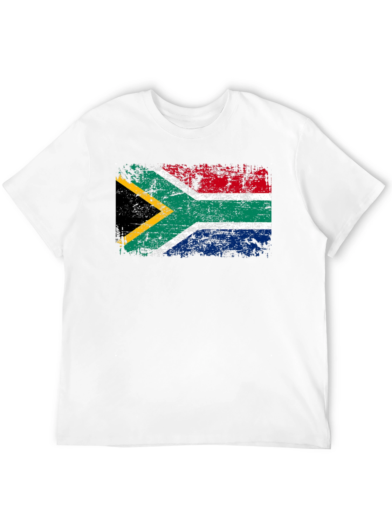 South Africa Flag Black T-Shirt
