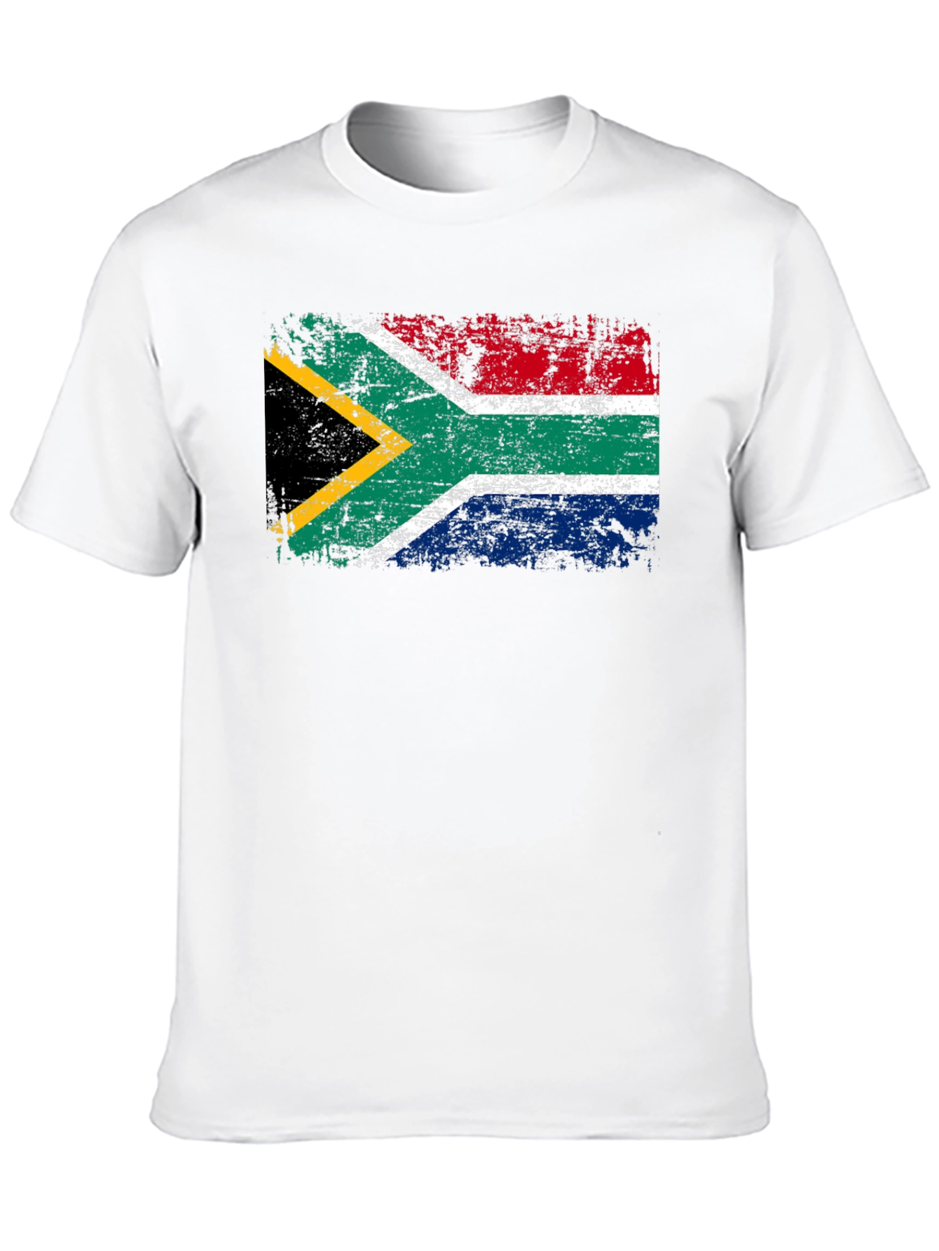 South Africa Flag Black T-Shirt