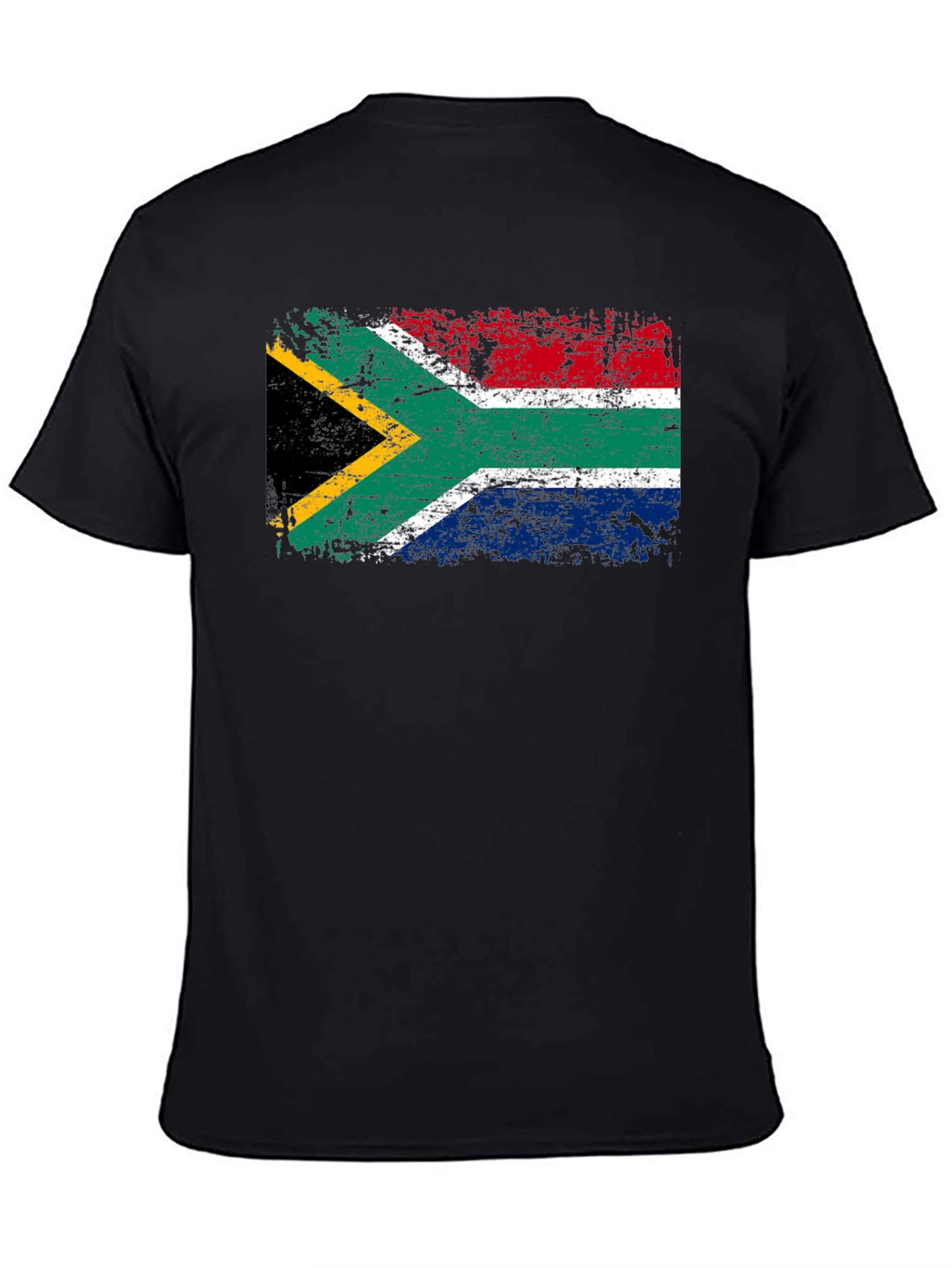South Africa Flag Black T-Shirt