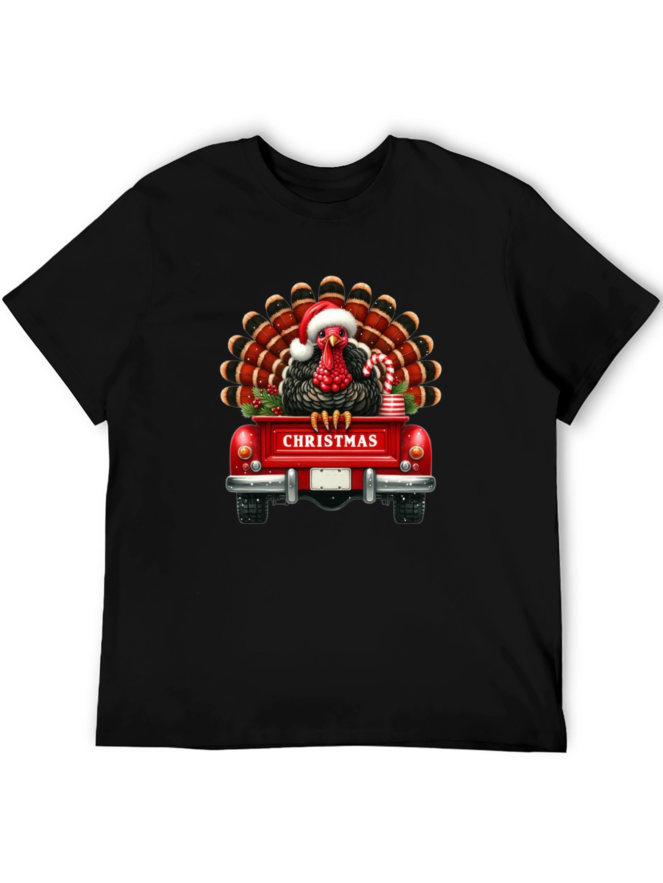 Christmas Turkey Truck Graphic Tee