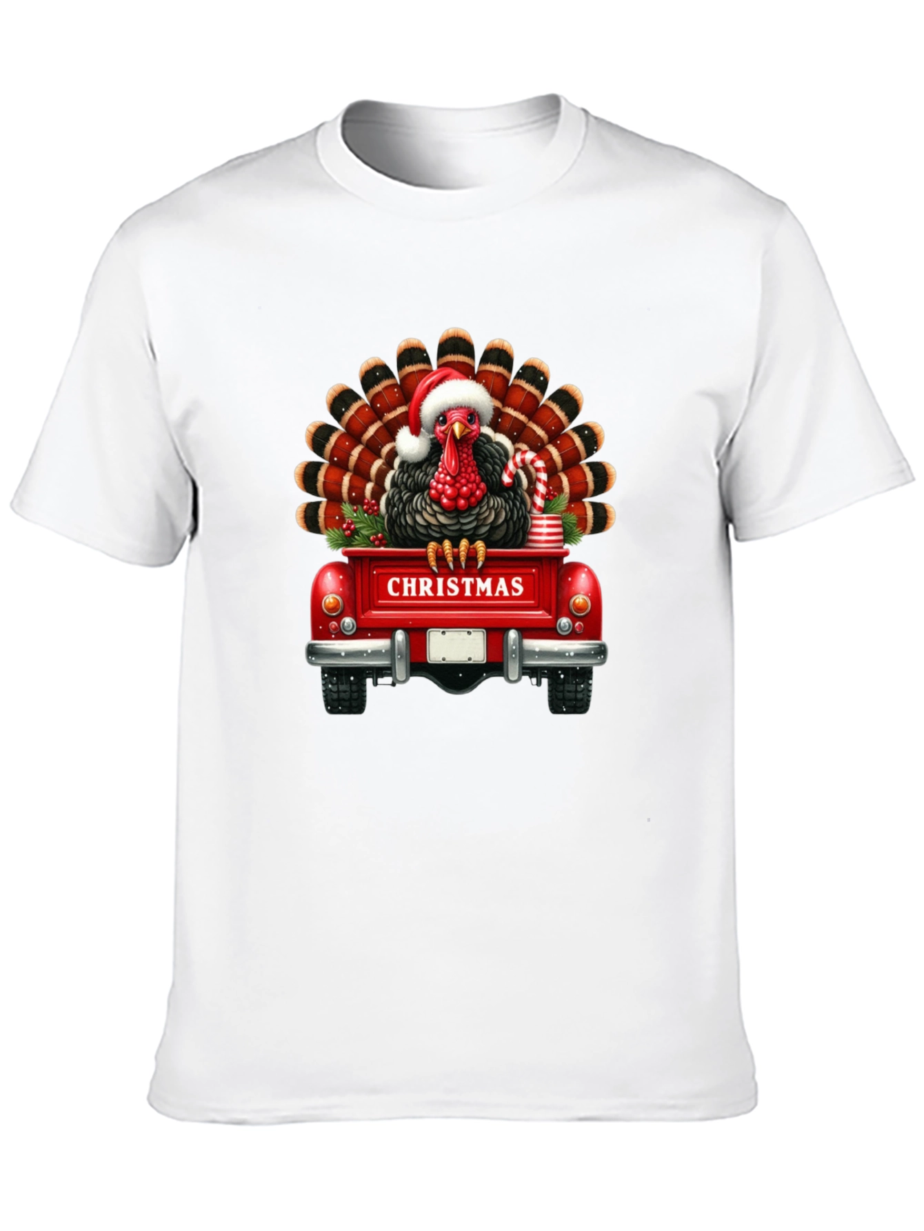Christmas Turkey Truck Graphic Tee