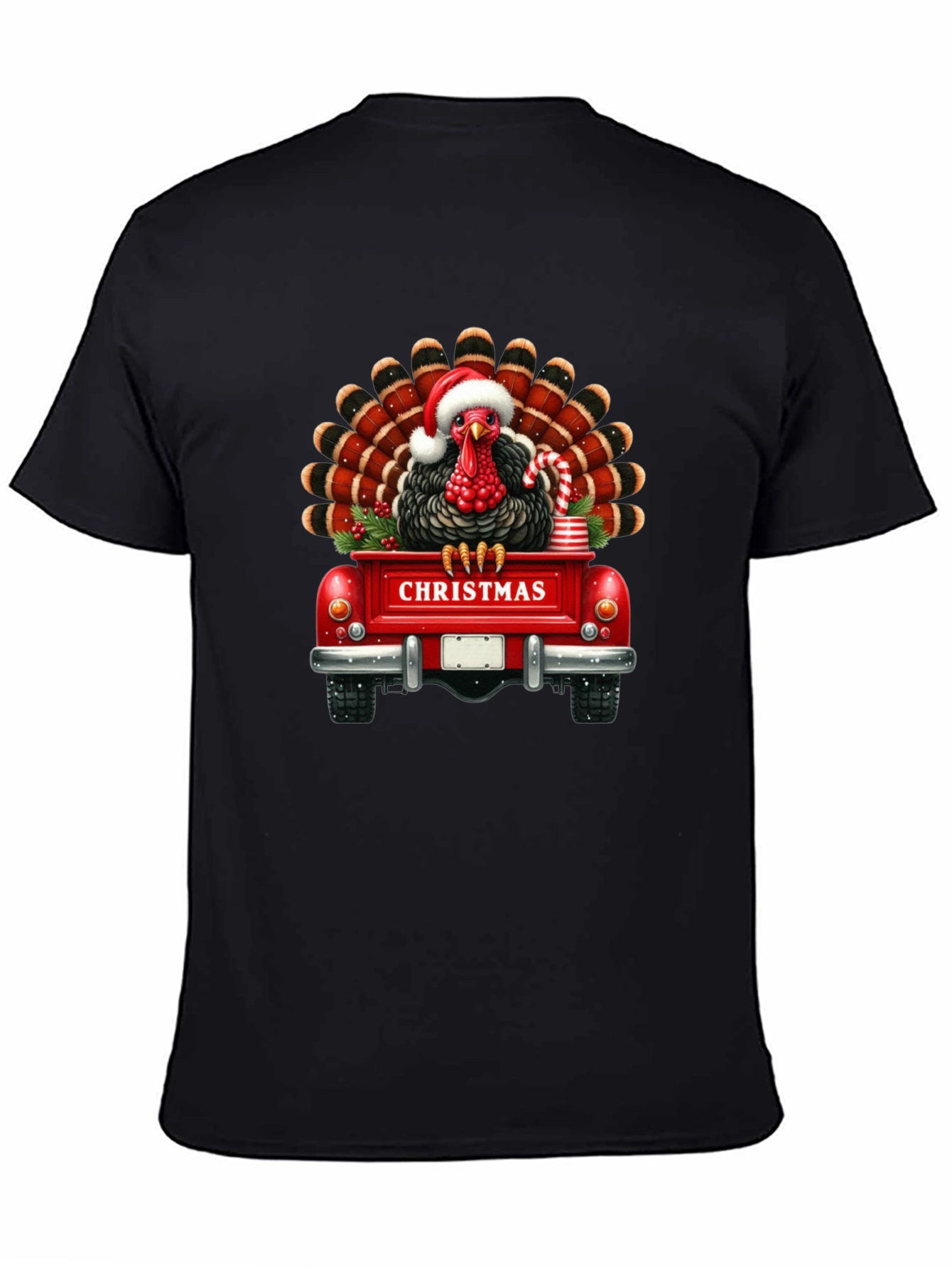 Christmas Turkey Truck Graphic Tee