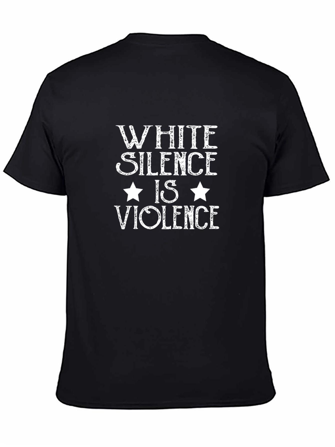 White Silence is Violence Graphic Tee - Black