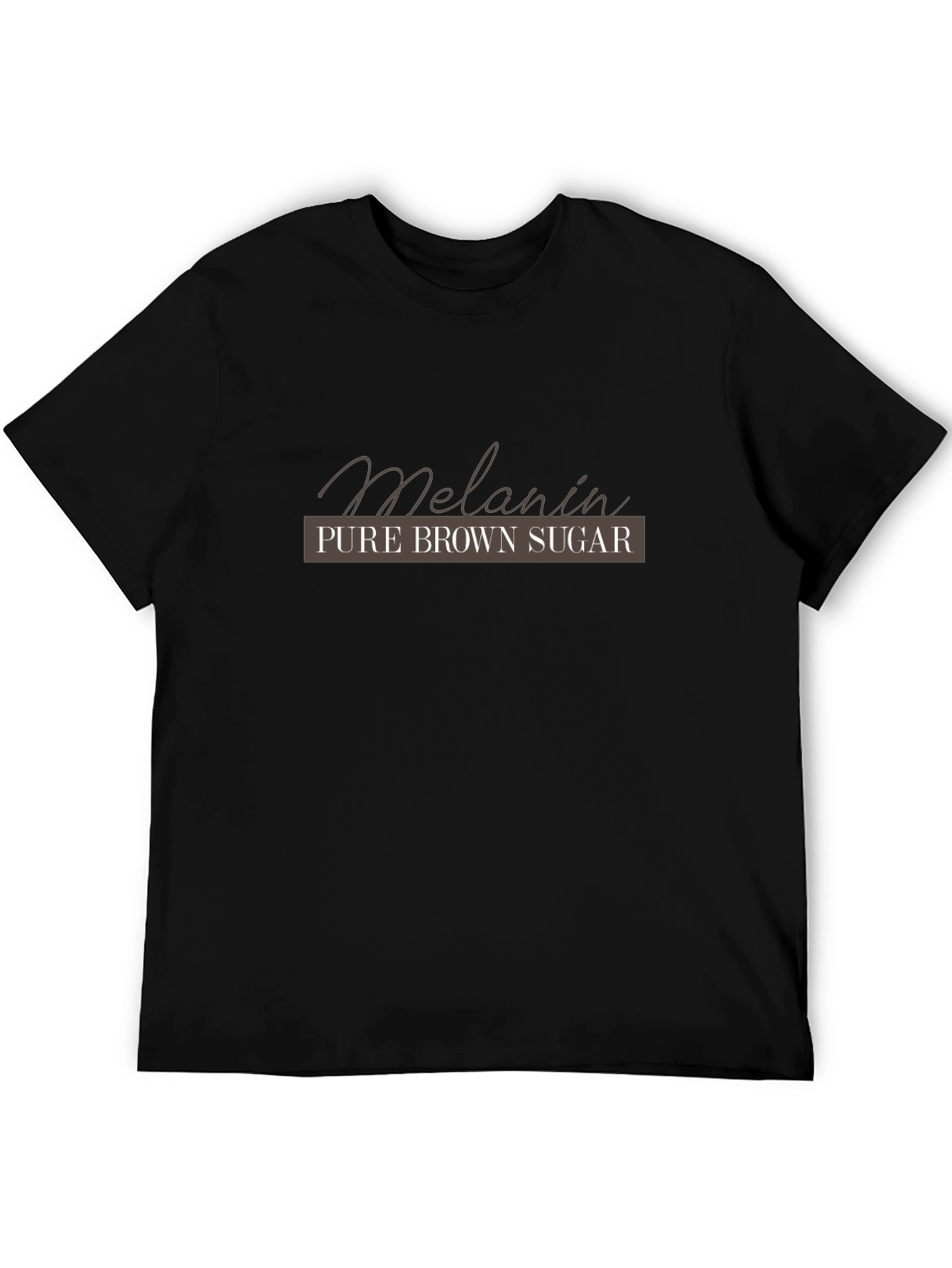 Melanin Pure Brown Sugar Black T-Shirt