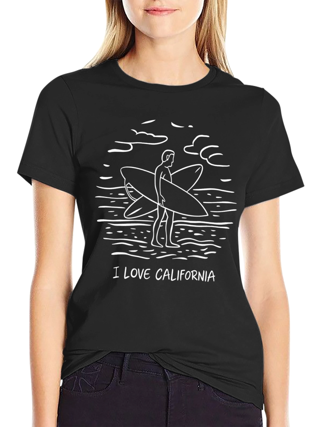 I Love California Surf T-Shirt