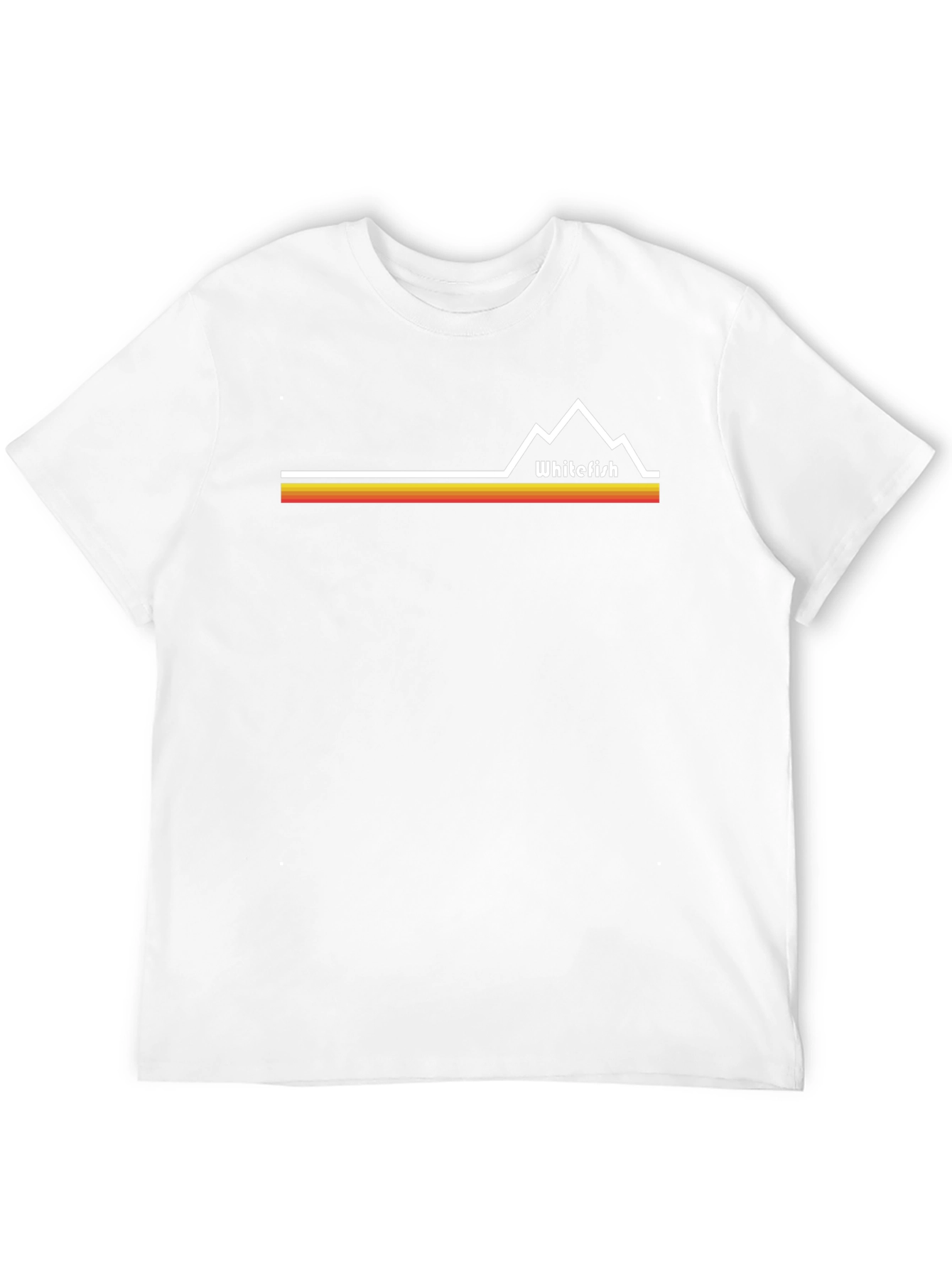 Whitefish Retro Mountain Tee - Classic Style