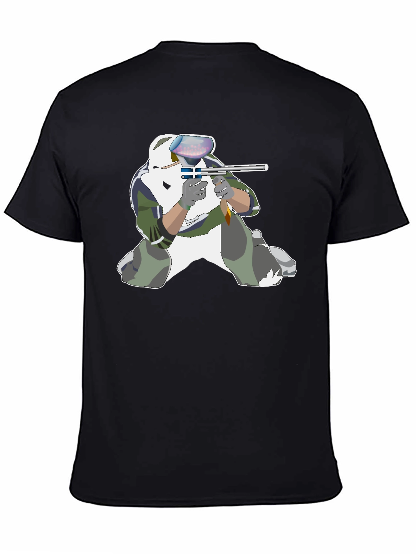 Paintball Player Graphic T-Shirt