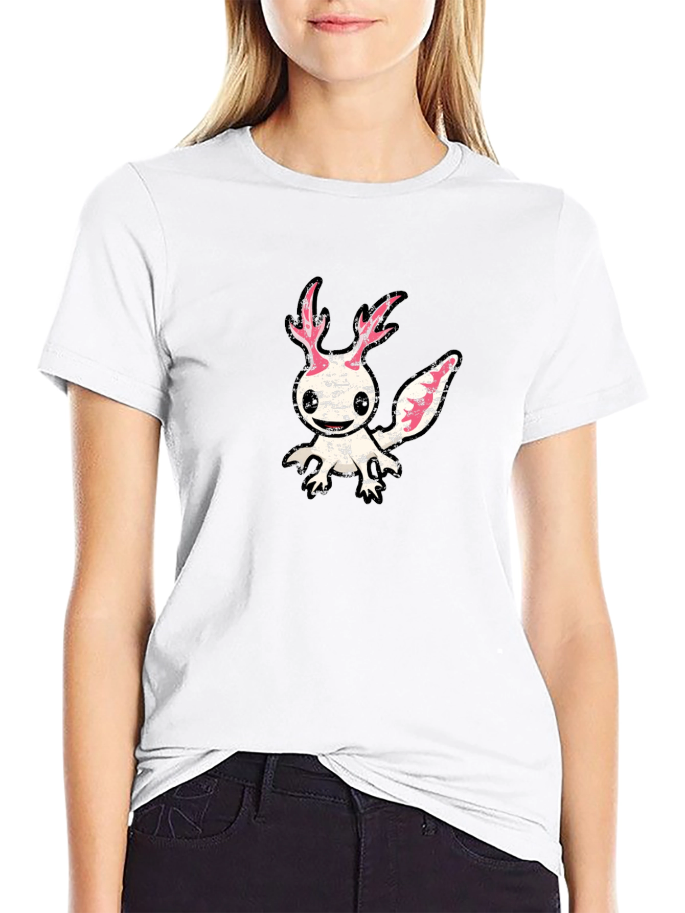 Axolotl Graphic Tee - Unique Creature Design