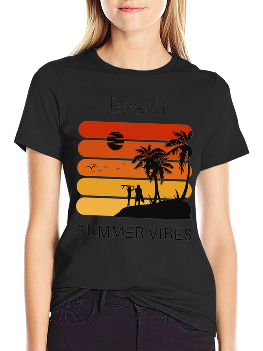 Beach Summer Vibes Graphic Tee