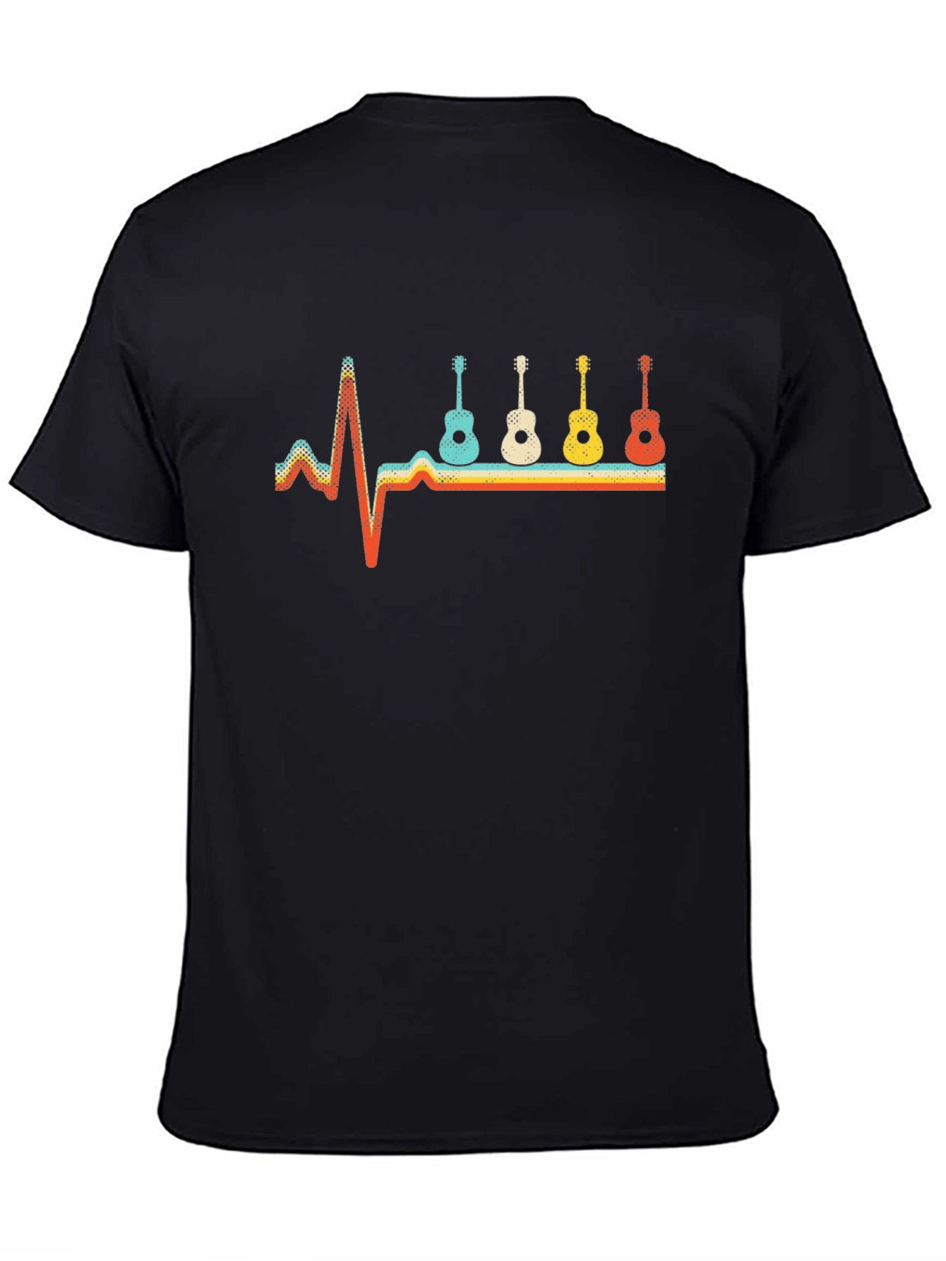Guitar Heartbeat Graphic Tee - Music Lover Shirt