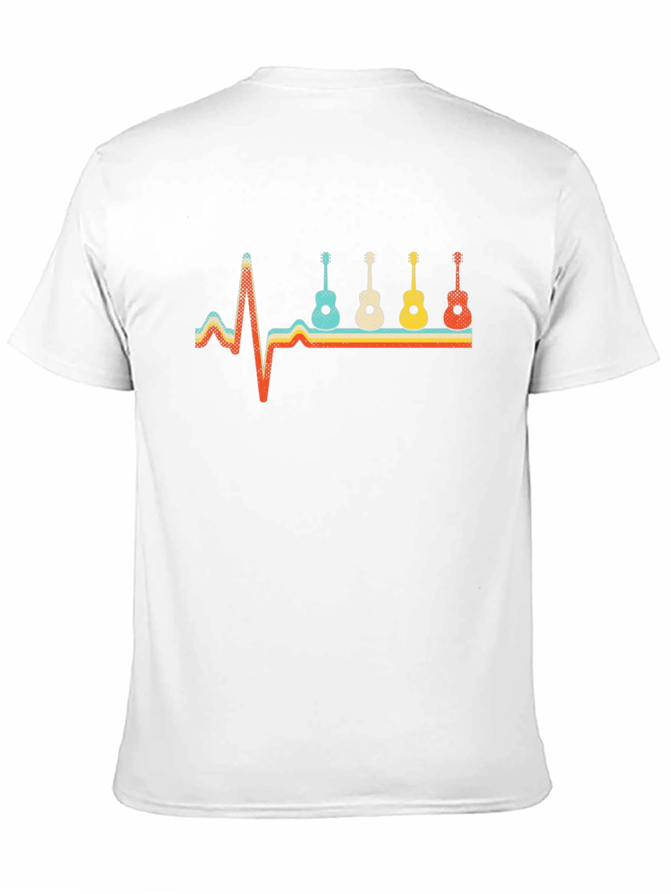 Guitar Heartbeat Graphic Tee - Music Lover Shirt