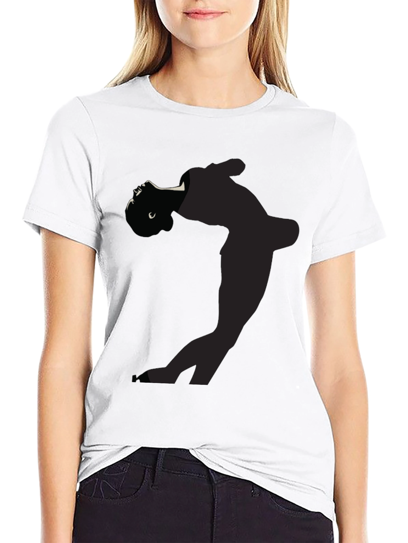 Mens Silhouette Graphic Tee - Black