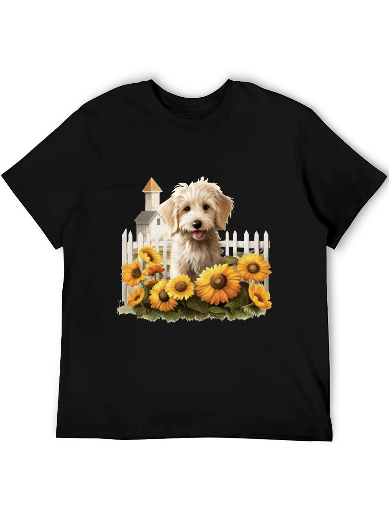 Sunflower Pup Graphic Tee