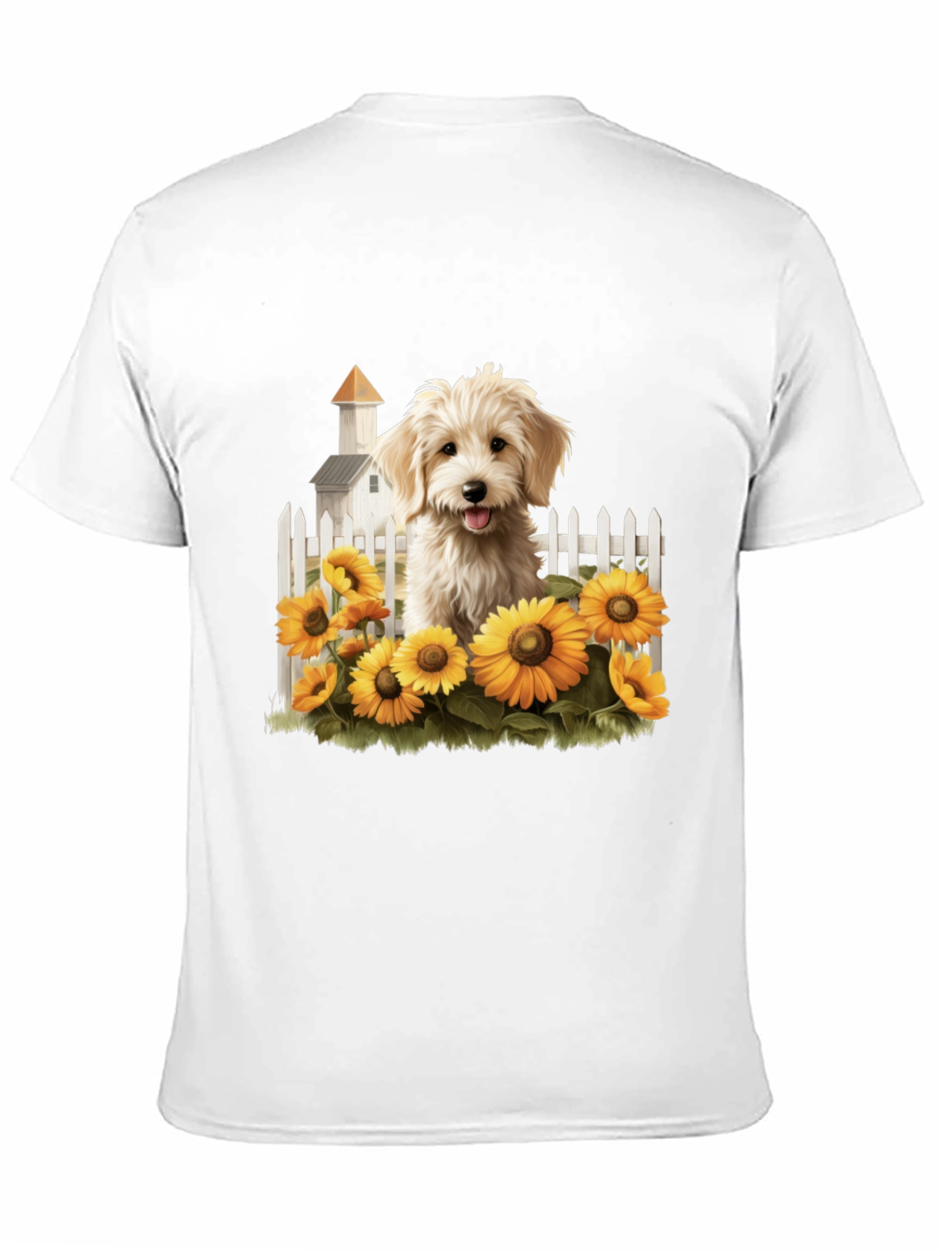 Sunflower Pup Graphic Tee