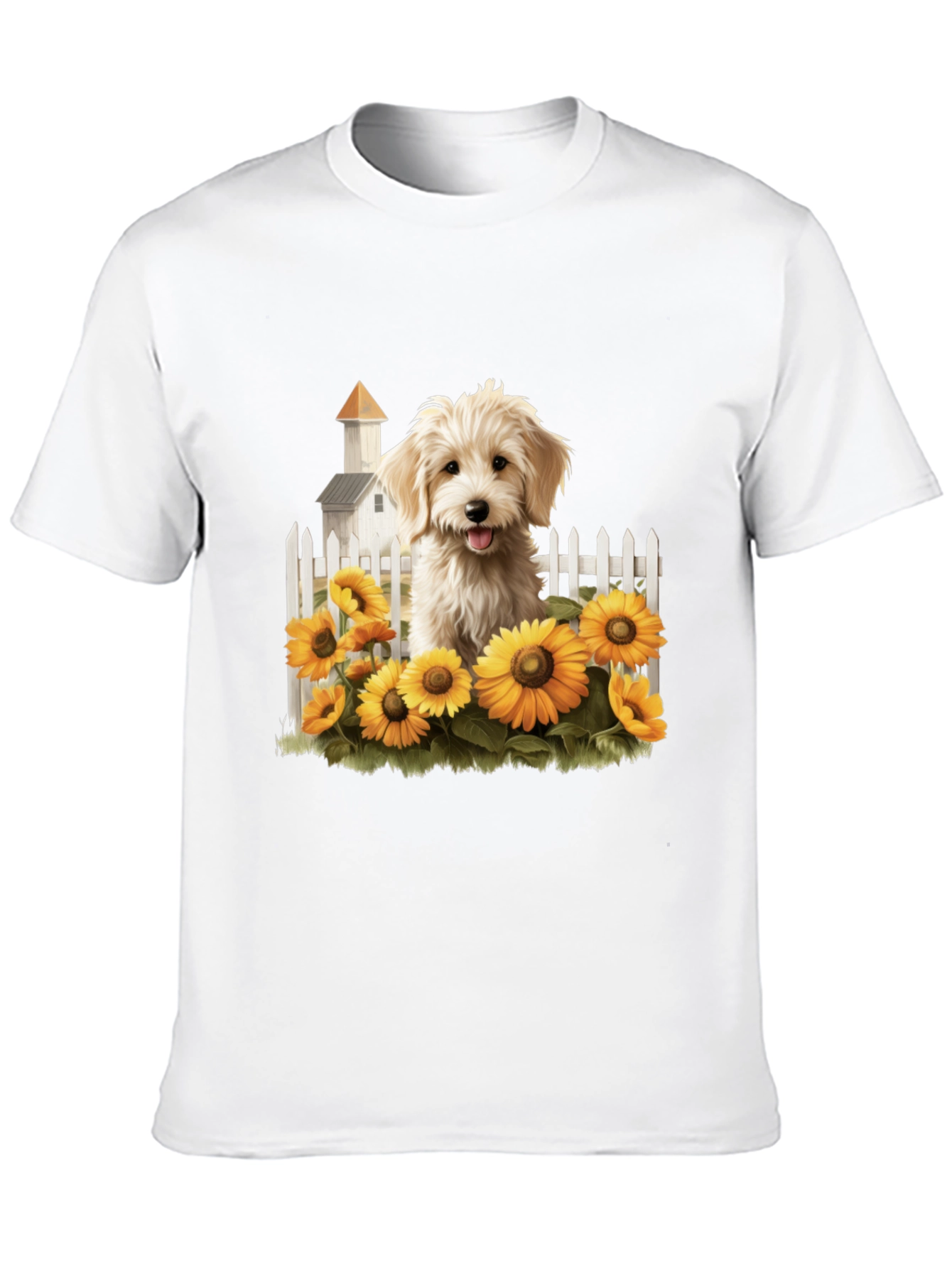 Sunflower Pup Graphic Tee