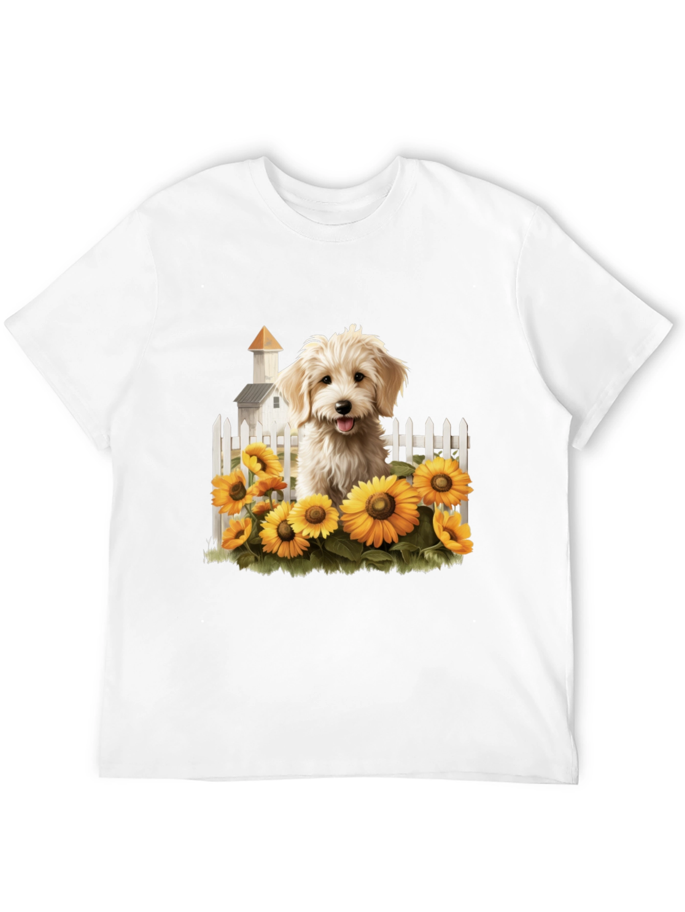 Sunflower Pup Graphic Tee