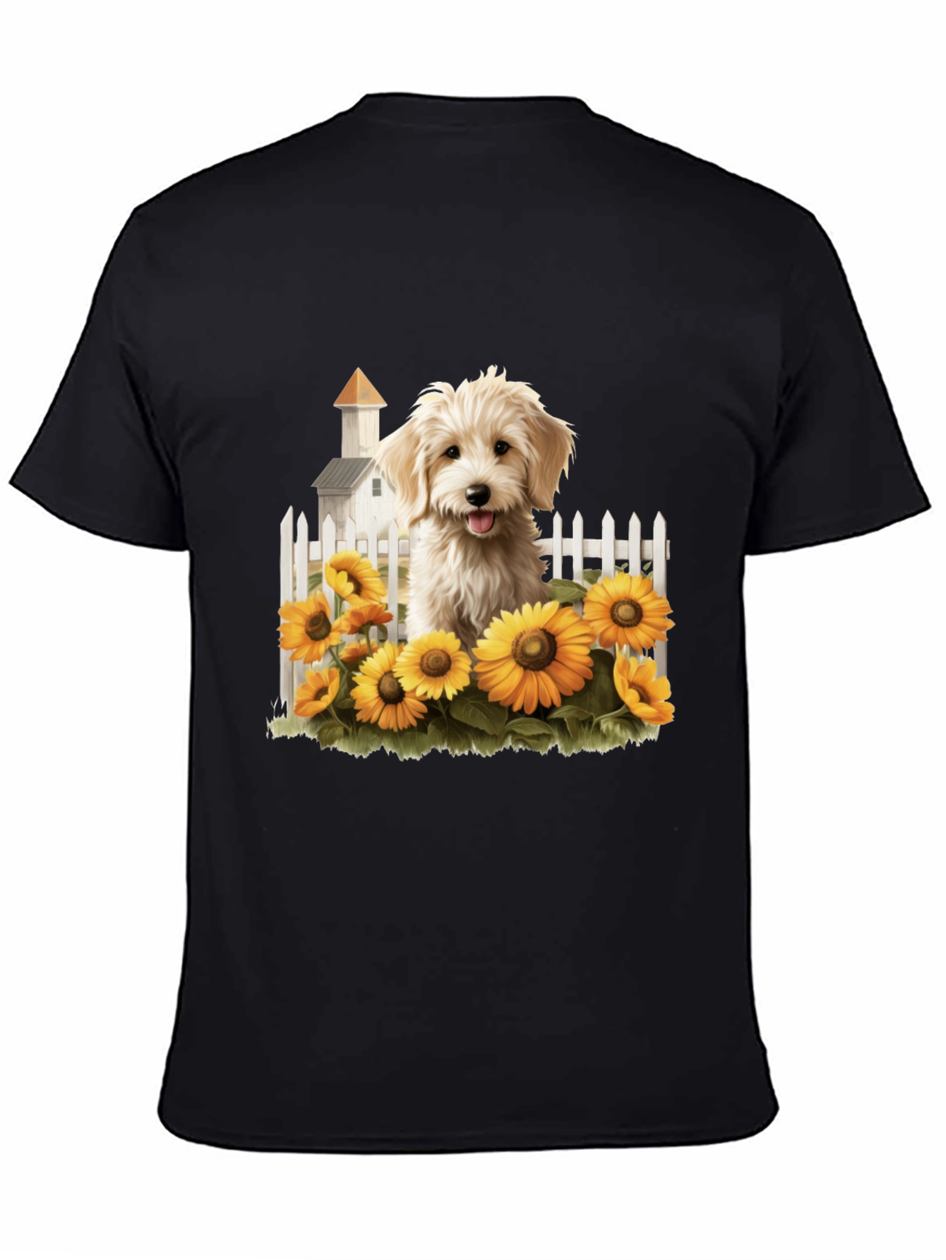Sunflower Pup Graphic Tee