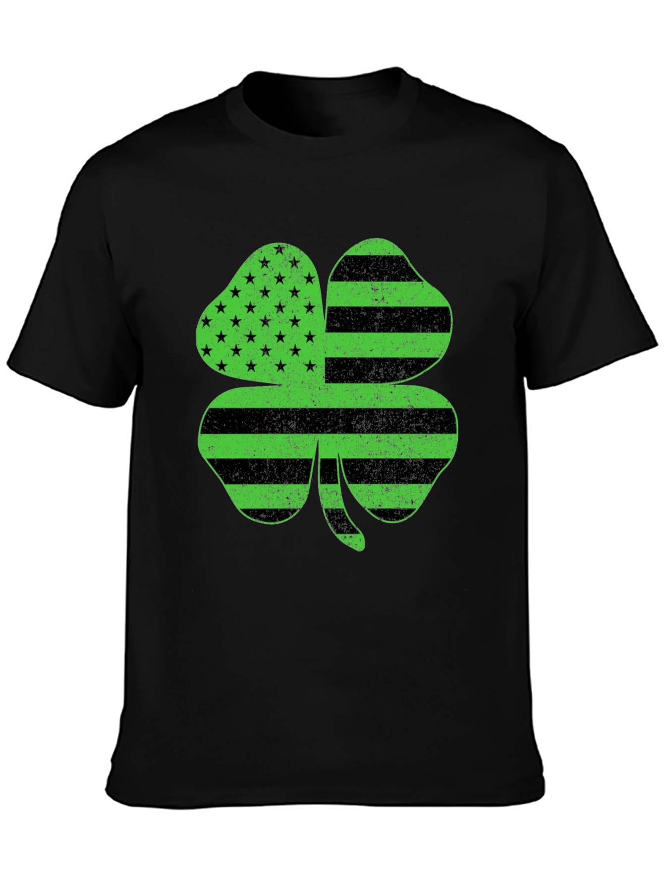 Shamrock American Flag T-Shirt - St. Patricks Day