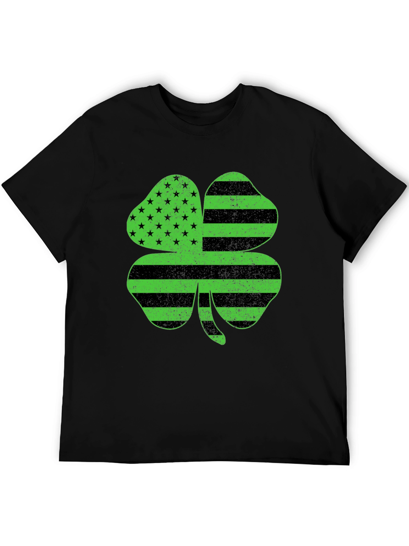 Shamrock American Flag T-Shirt - St. Patricks Day